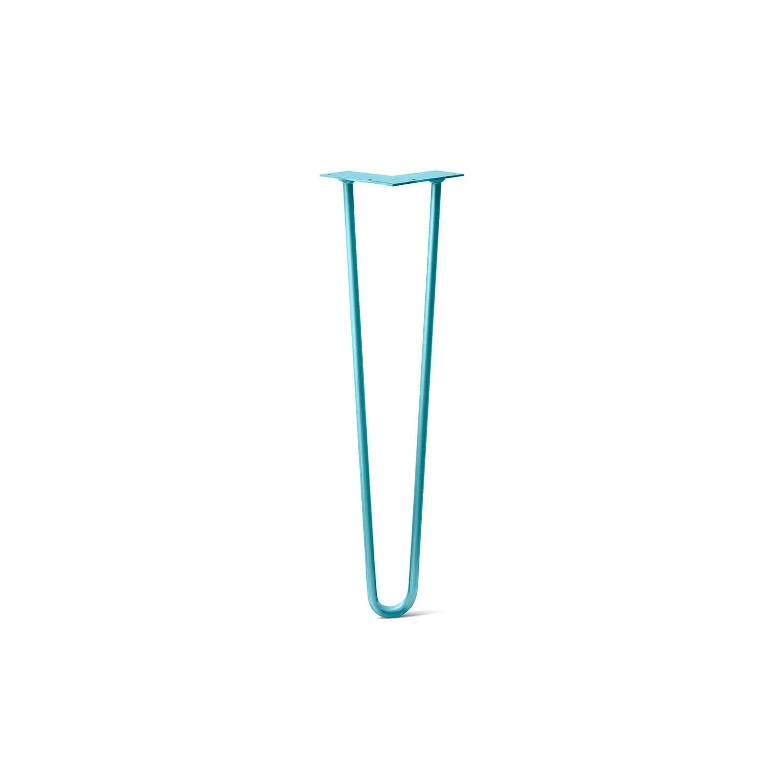 Hairpin Leg (Sold Separately), 2-Rod Design - Teal Powder Coated Finish