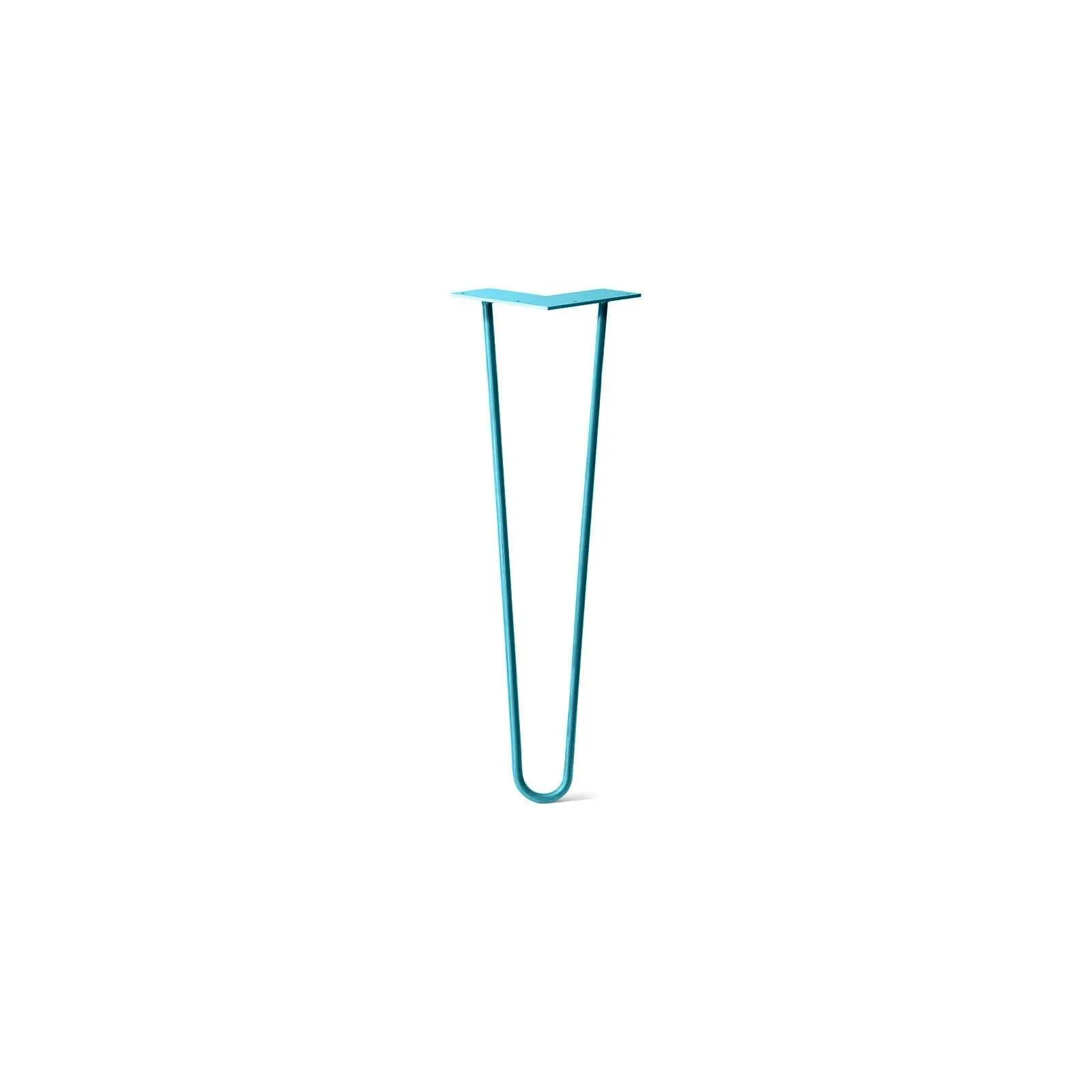 Hairpin Leg (Sold Separately), 2-Rod Design - Teal Powder Coated Finish