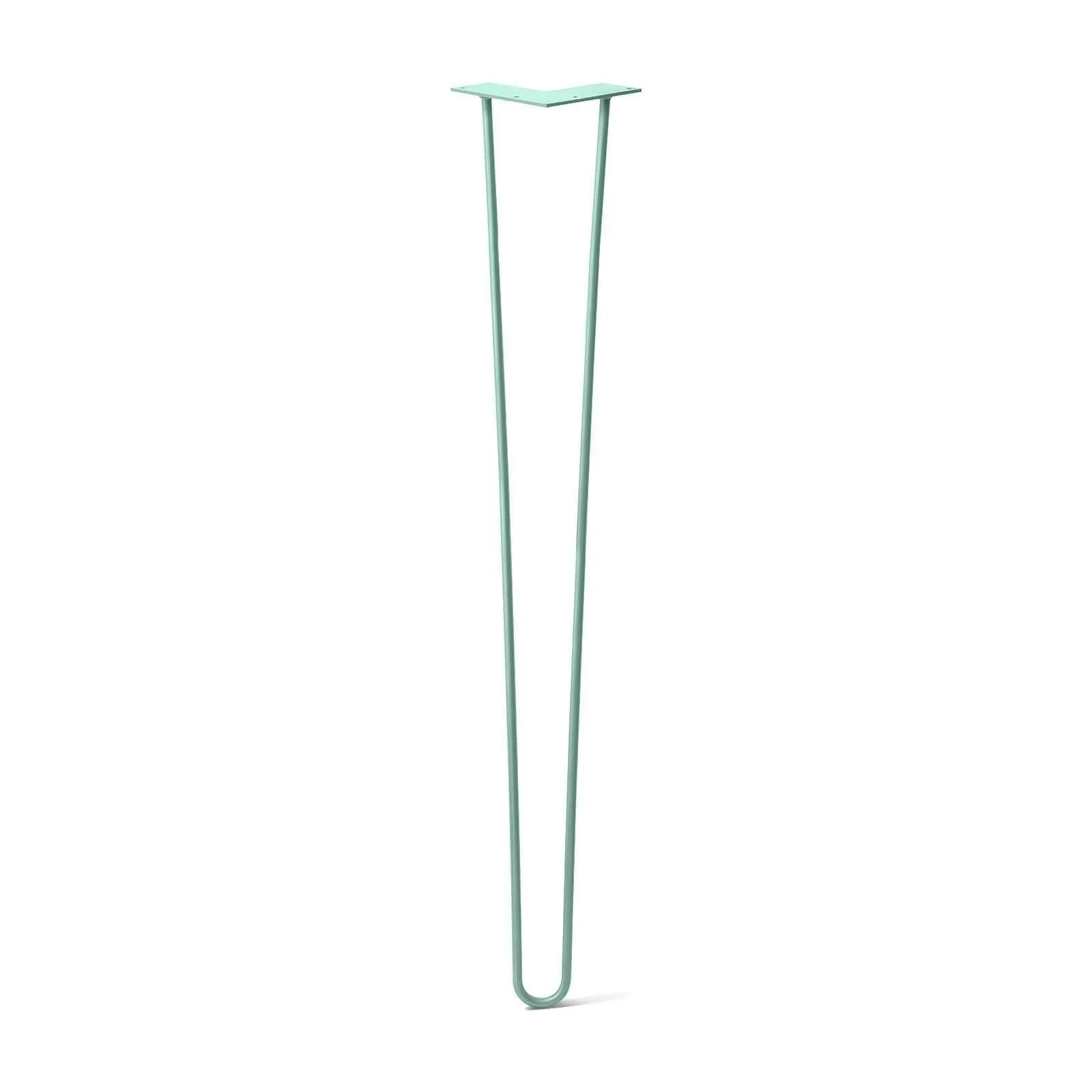 Hairpin Leg (Sold Separately), 2-Rod Design - Teal Powder Coated Finish