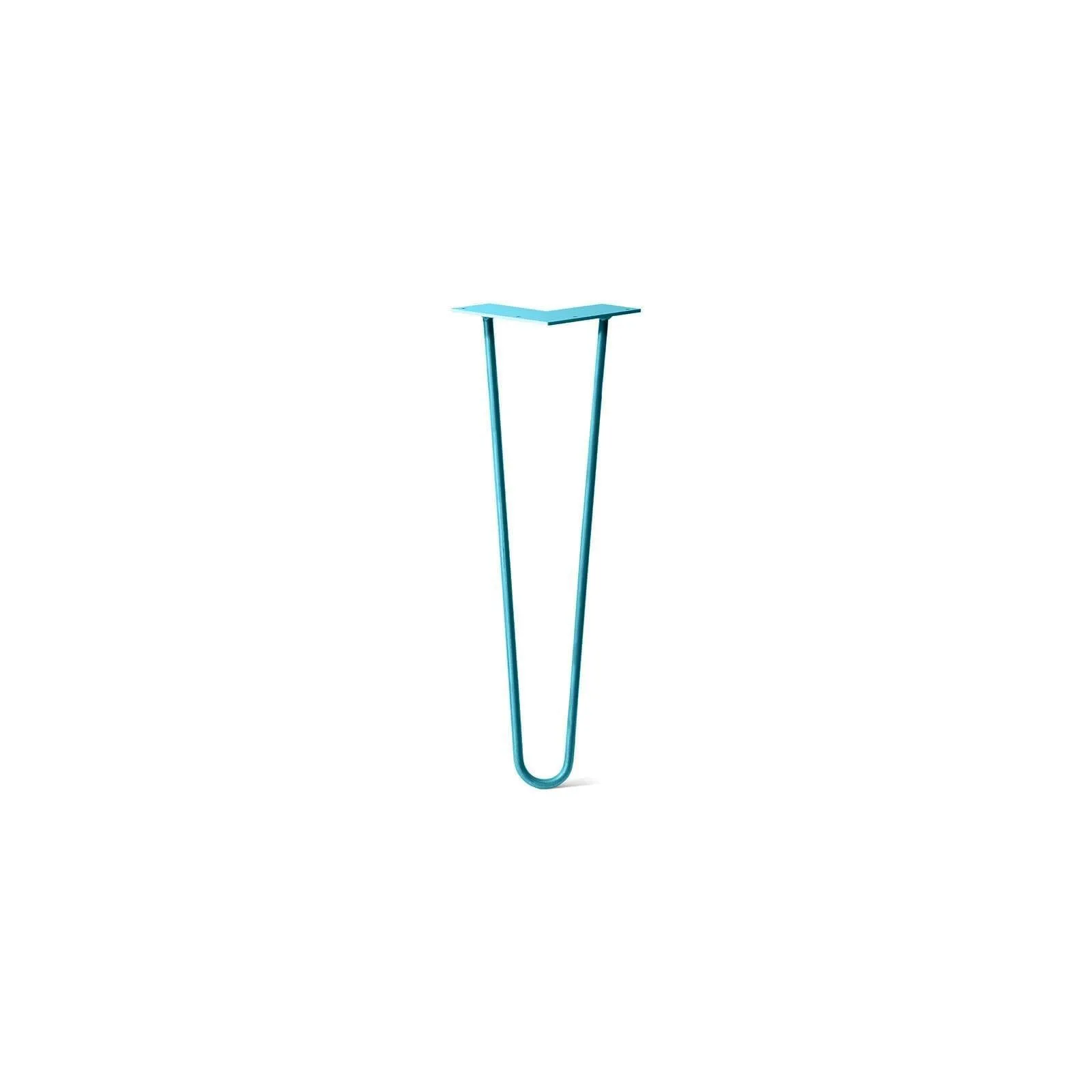 Hairpin Leg (Sold Separately), 2-Rod Design - Teal Powder Coated Finish