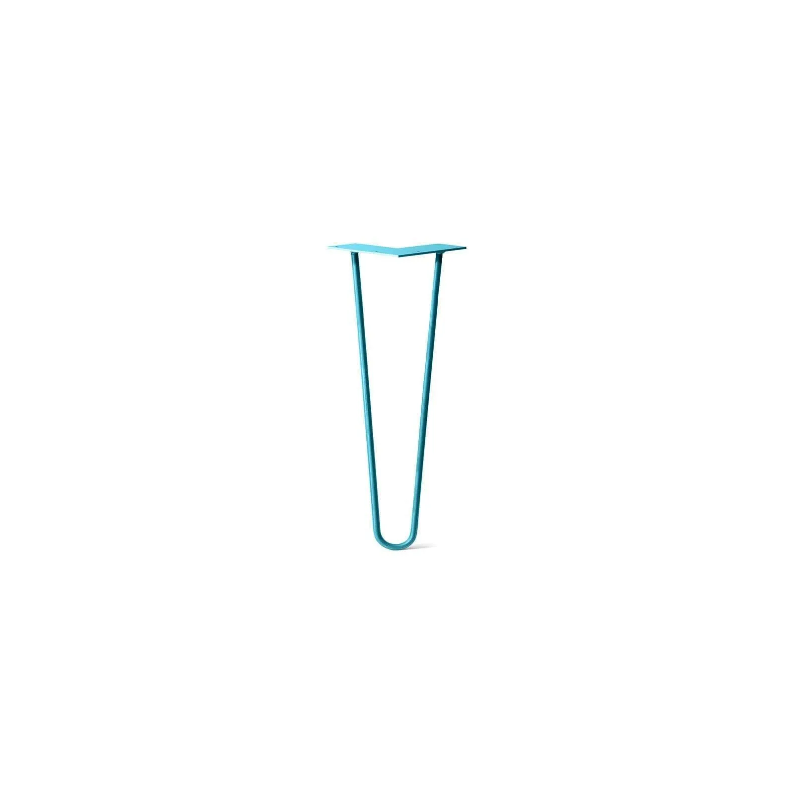 Hairpin Leg (Sold Separately), 2-Rod Design - Teal Powder Coated Finish