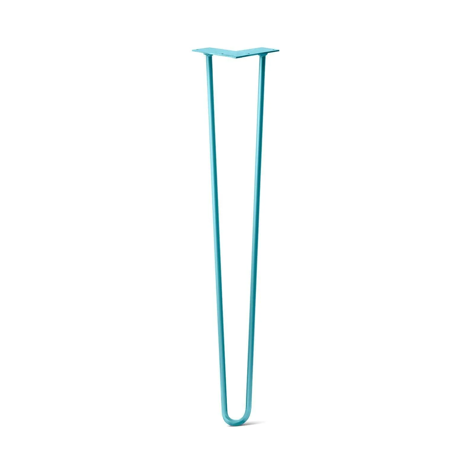 Hairpin Leg (Sold Separately), 2-Rod Design - Teal Powder Coated Finish