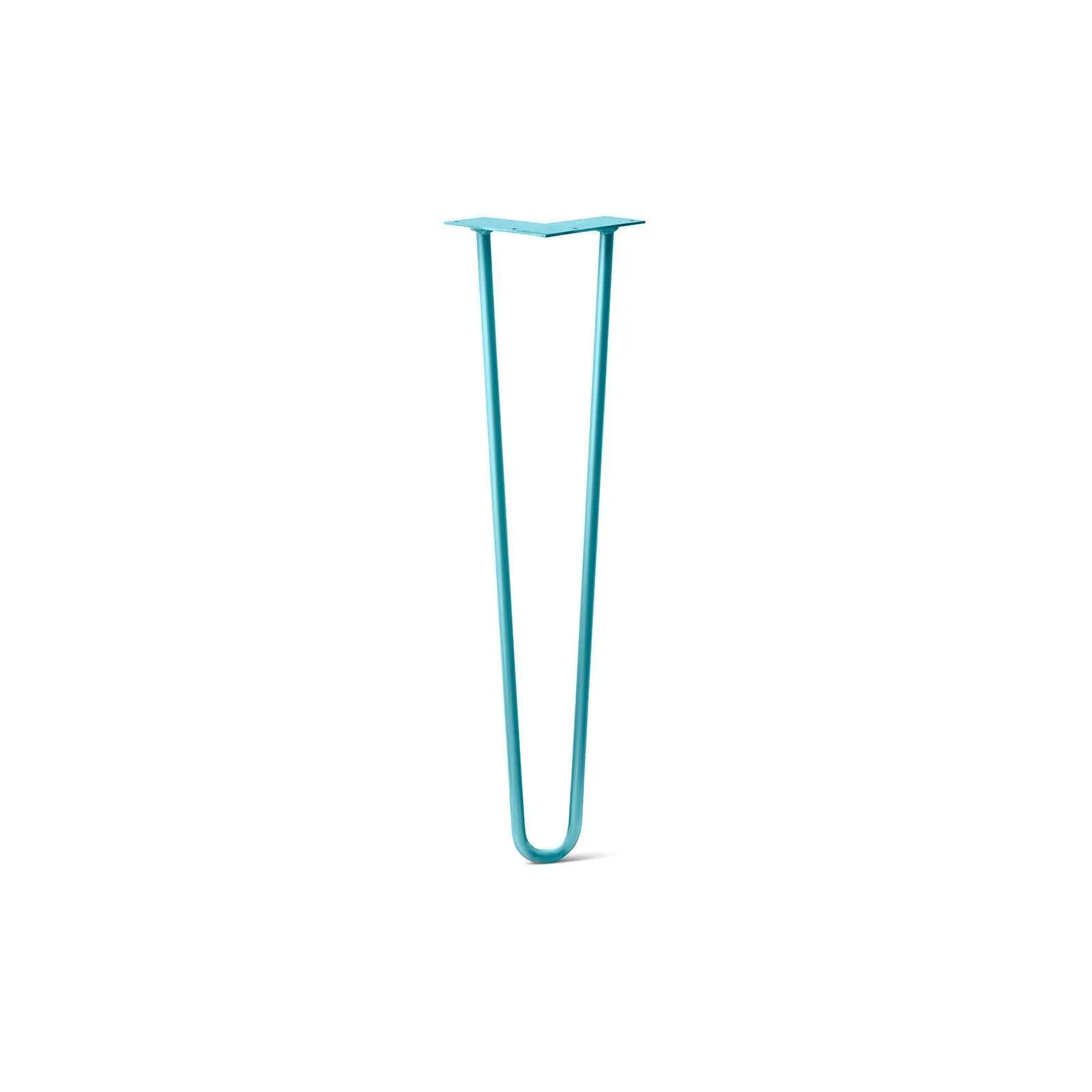 Hairpin Leg (Sold Separately), 2-Rod Design - Teal Powder Coated Finish