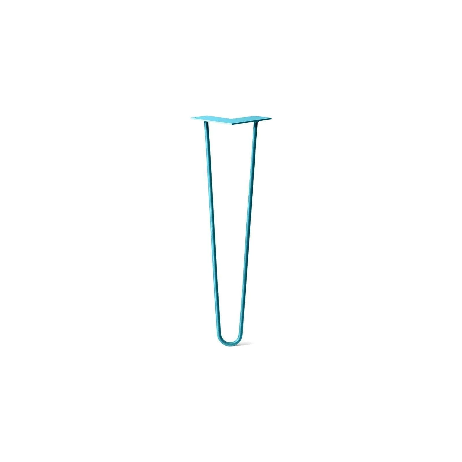 Hairpin Leg (Sold Separately), 2-Rod Design - Teal Powder Coated Finish