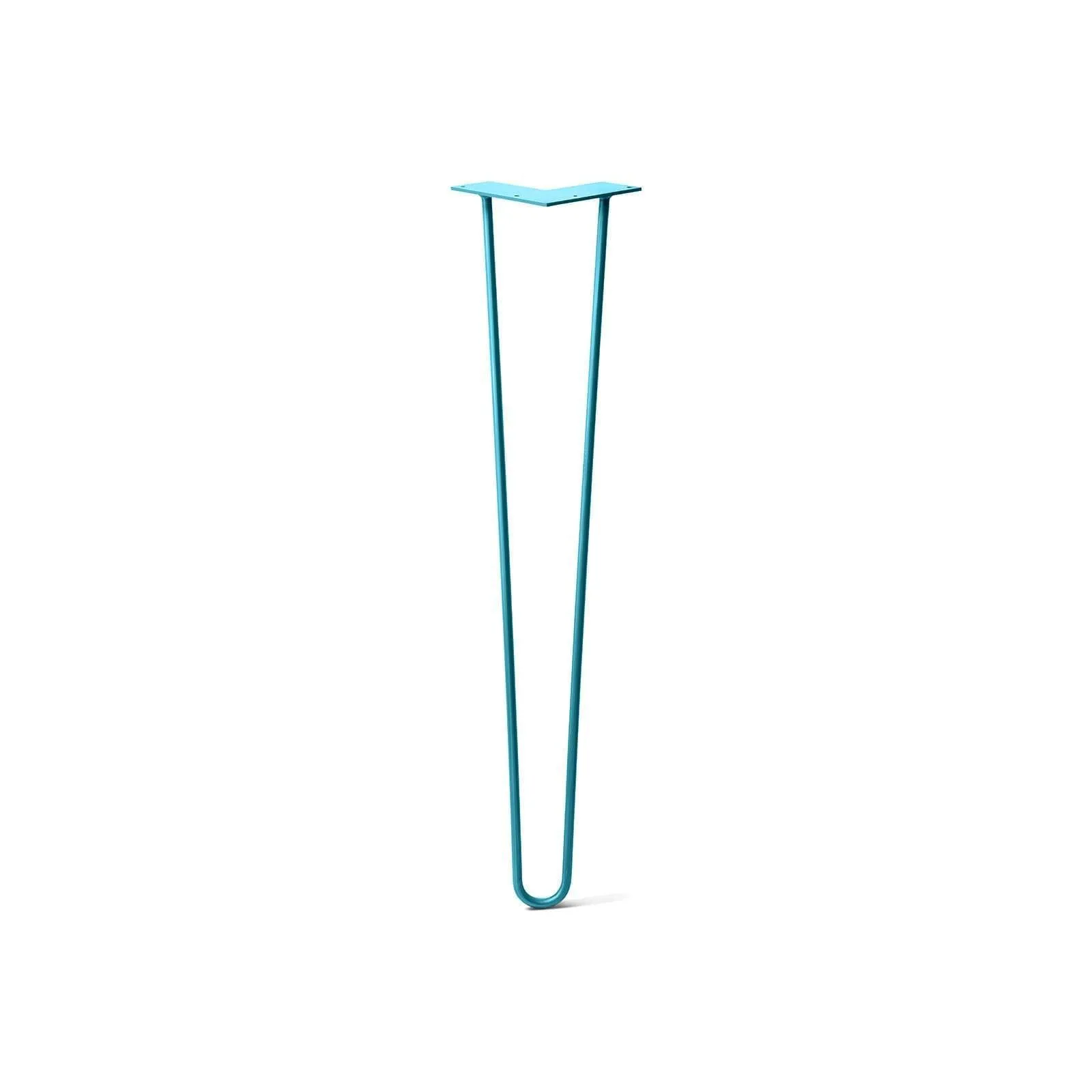 Hairpin Leg (Sold Separately), 2-Rod Design - Teal Powder Coated Finish