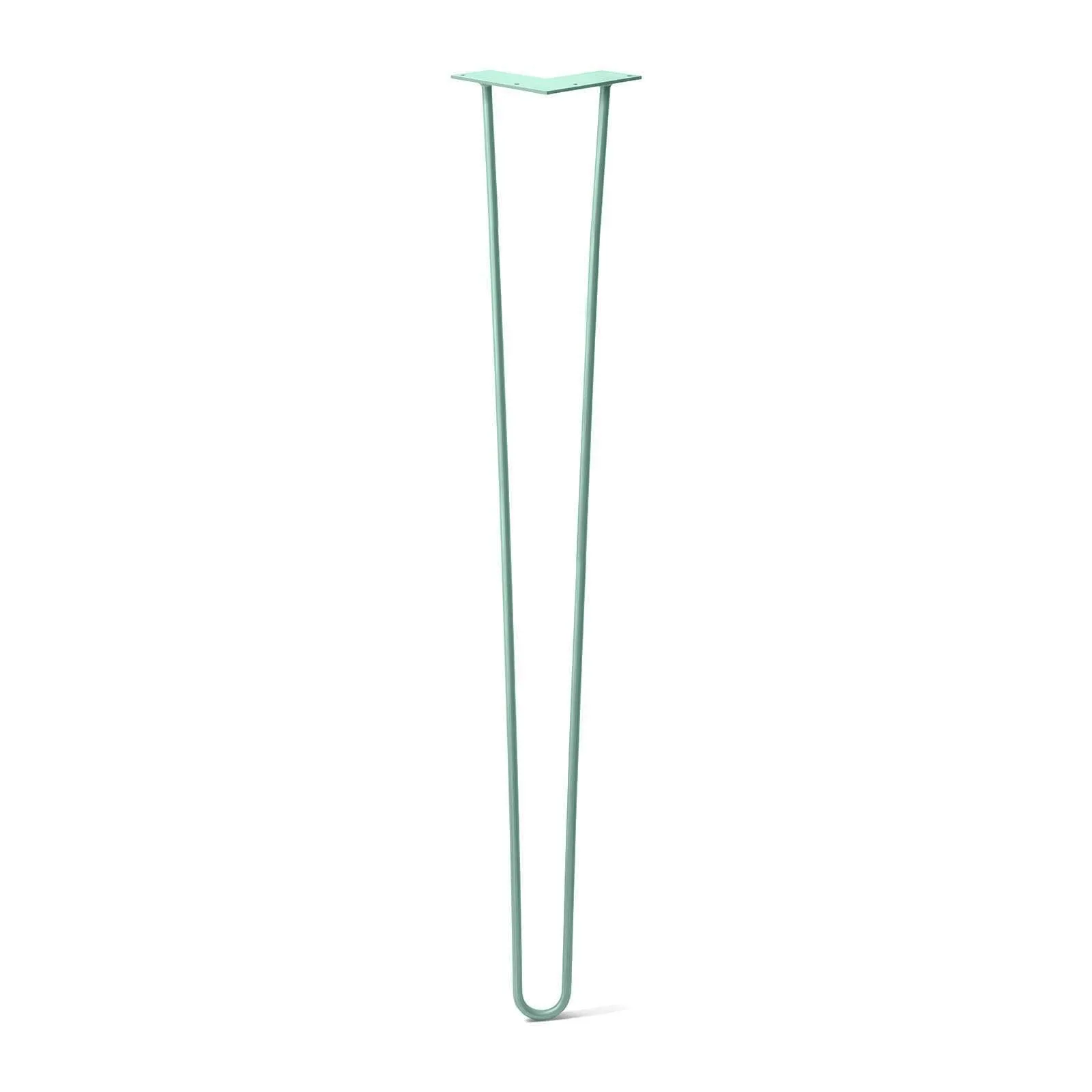 Hairpin Leg (Sold Separately), 2-Rod Design - Teal Powder Coated Finish