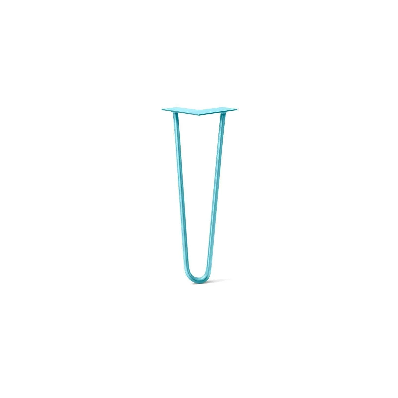 Hairpin Leg (Sold Separately), 2-Rod Design - Teal Powder Coated Finish