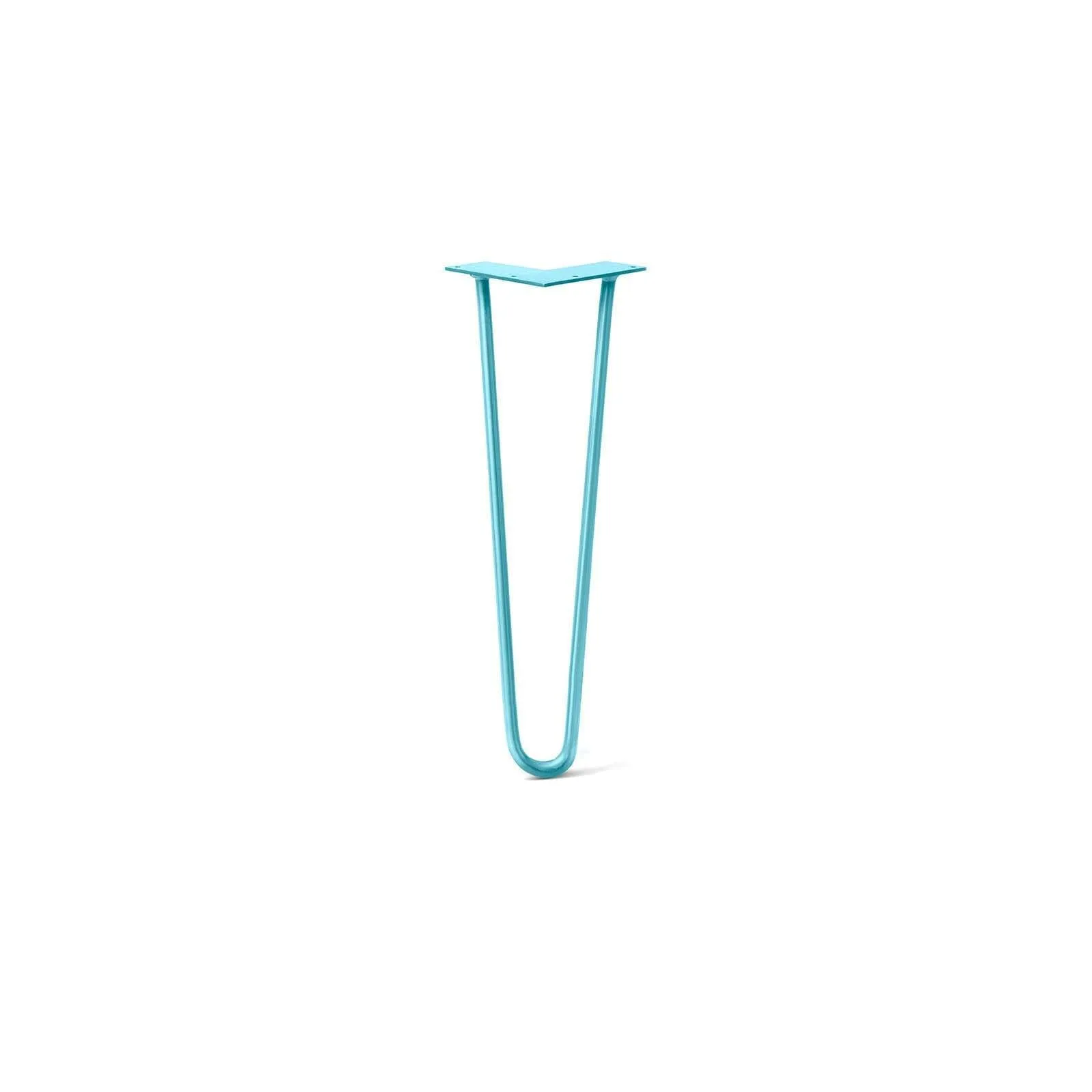 Hairpin Leg (Sold Separately), 2-Rod Design - Teal Powder Coated Finish