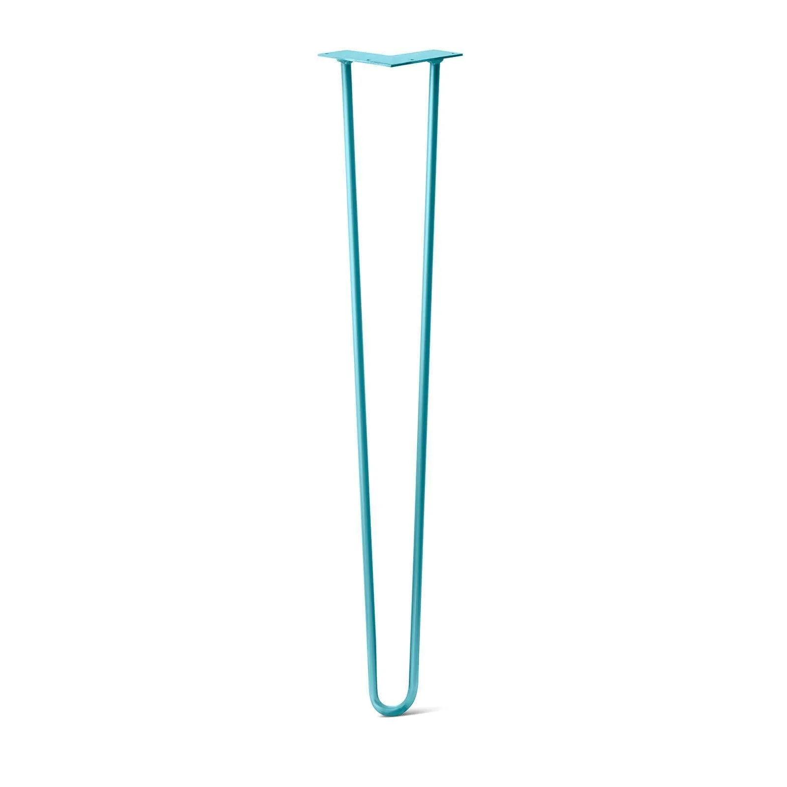 Hairpin Leg (Sold Separately), 2-Rod Design - Teal Powder Coated Finish