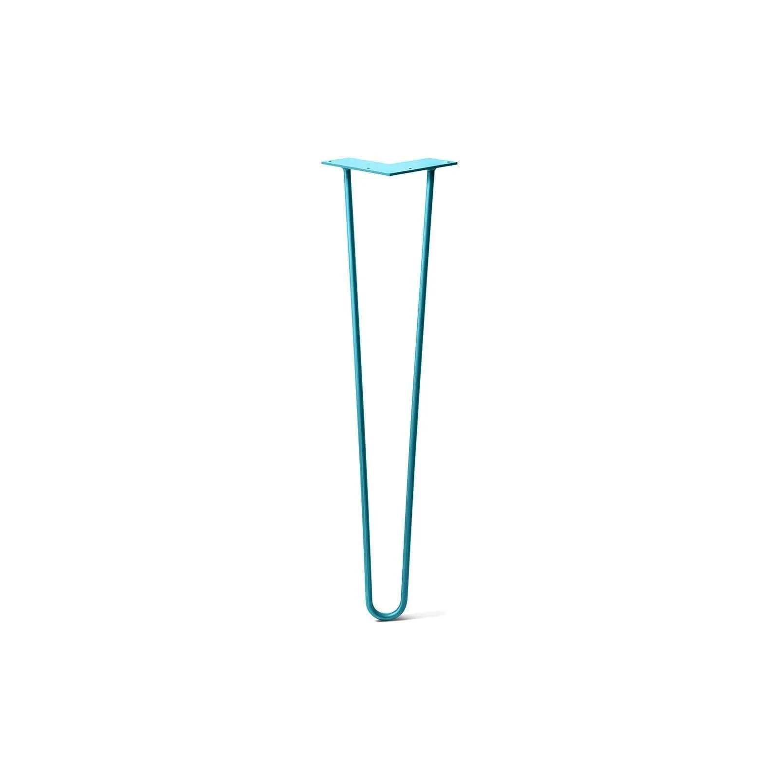 Hairpin Leg (Sold Separately), 2-Rod Design - Teal Powder Coated Finish