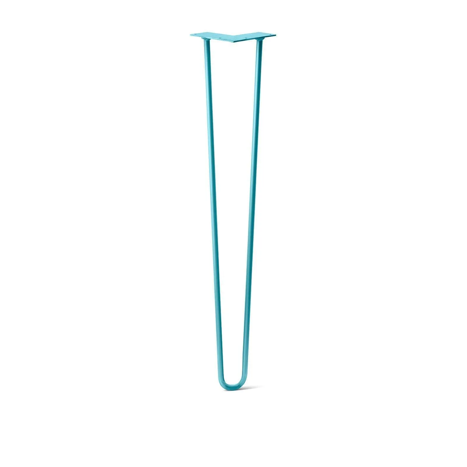 Hairpin Leg (Sold Separately), 2-Rod Design - Teal Powder Coated Finish