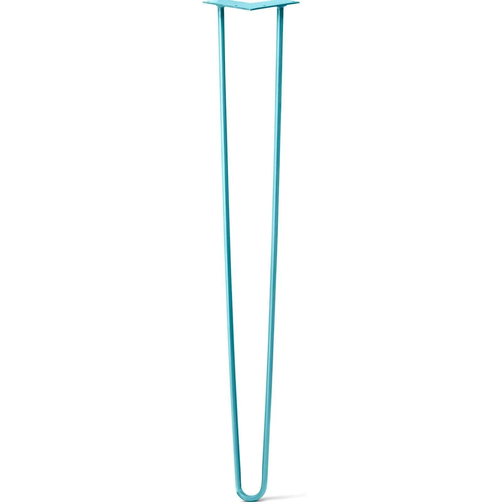 Hairpin Leg (Sold Separately), 2-Rod Design - Teal Powder Coated Finish