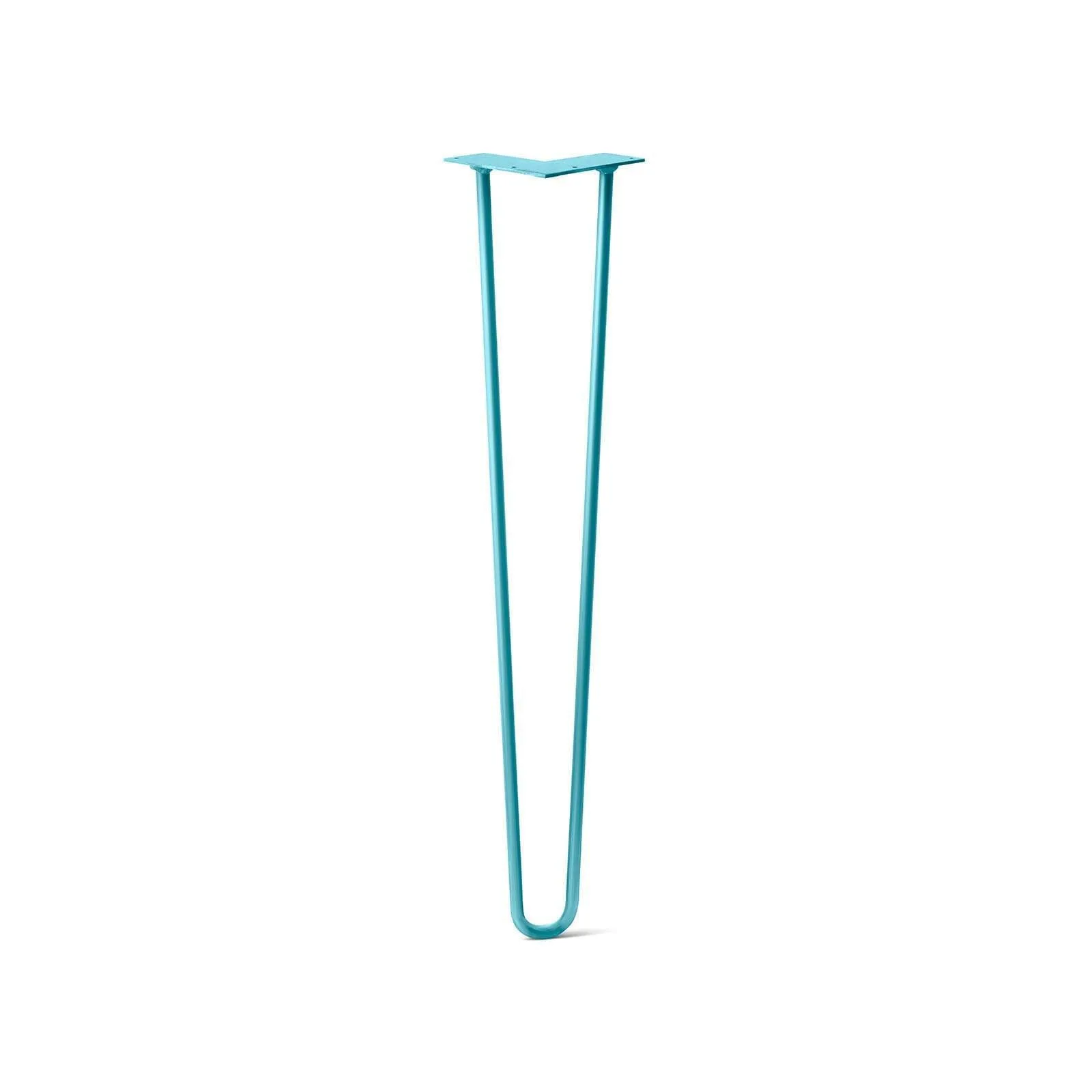 Hairpin Leg (Sold Separately), 2-Rod Design - Teal Powder Coated Finish