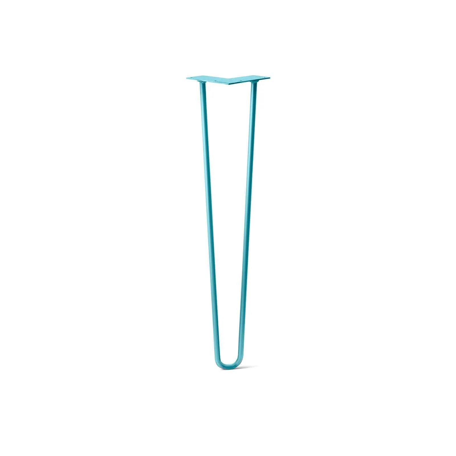 Hairpin Leg (Sold Separately), 2-Rod Design - Teal Powder Coated Finish