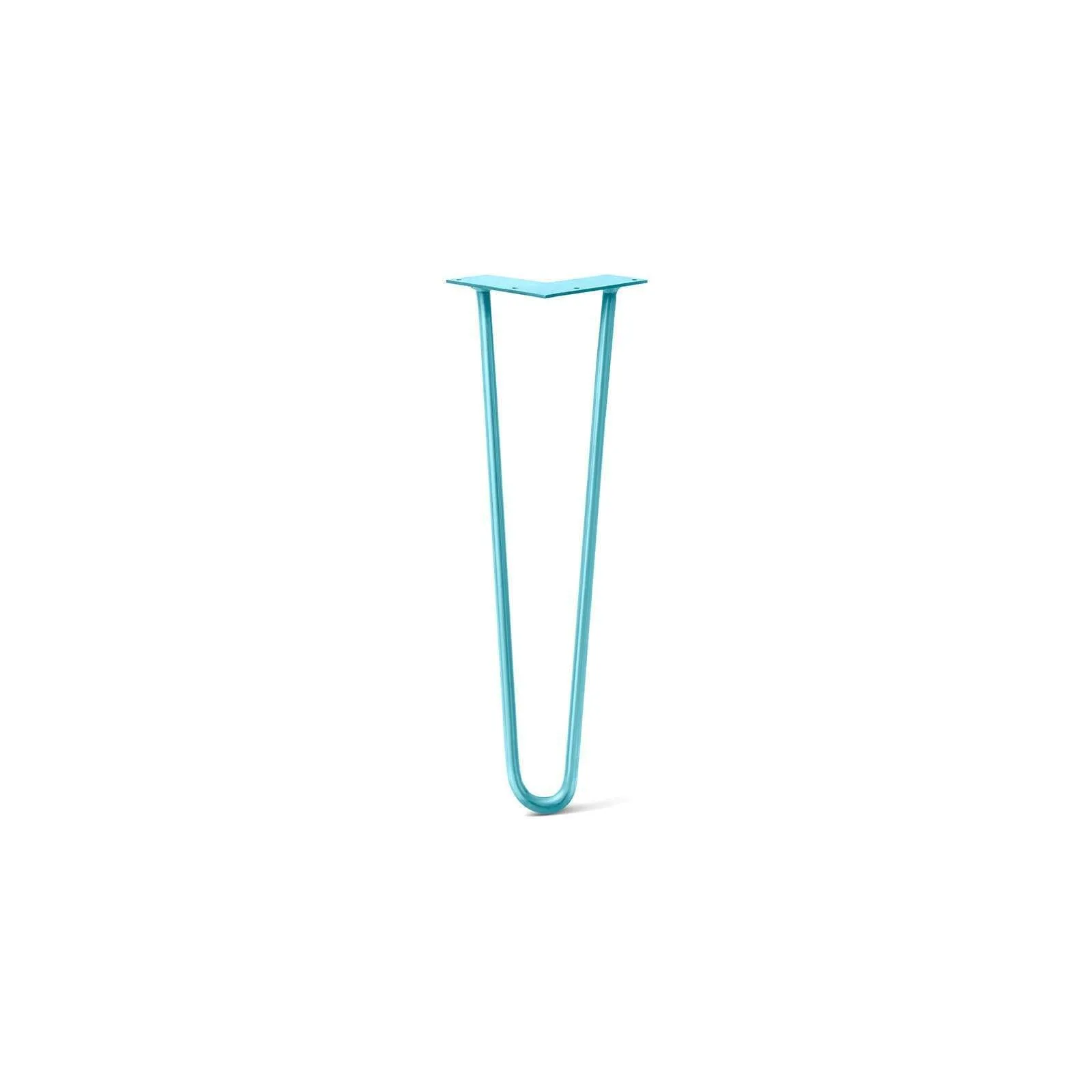 Hairpin Leg (Sold Separately), 2-Rod Design - Teal Powder Coated Finish