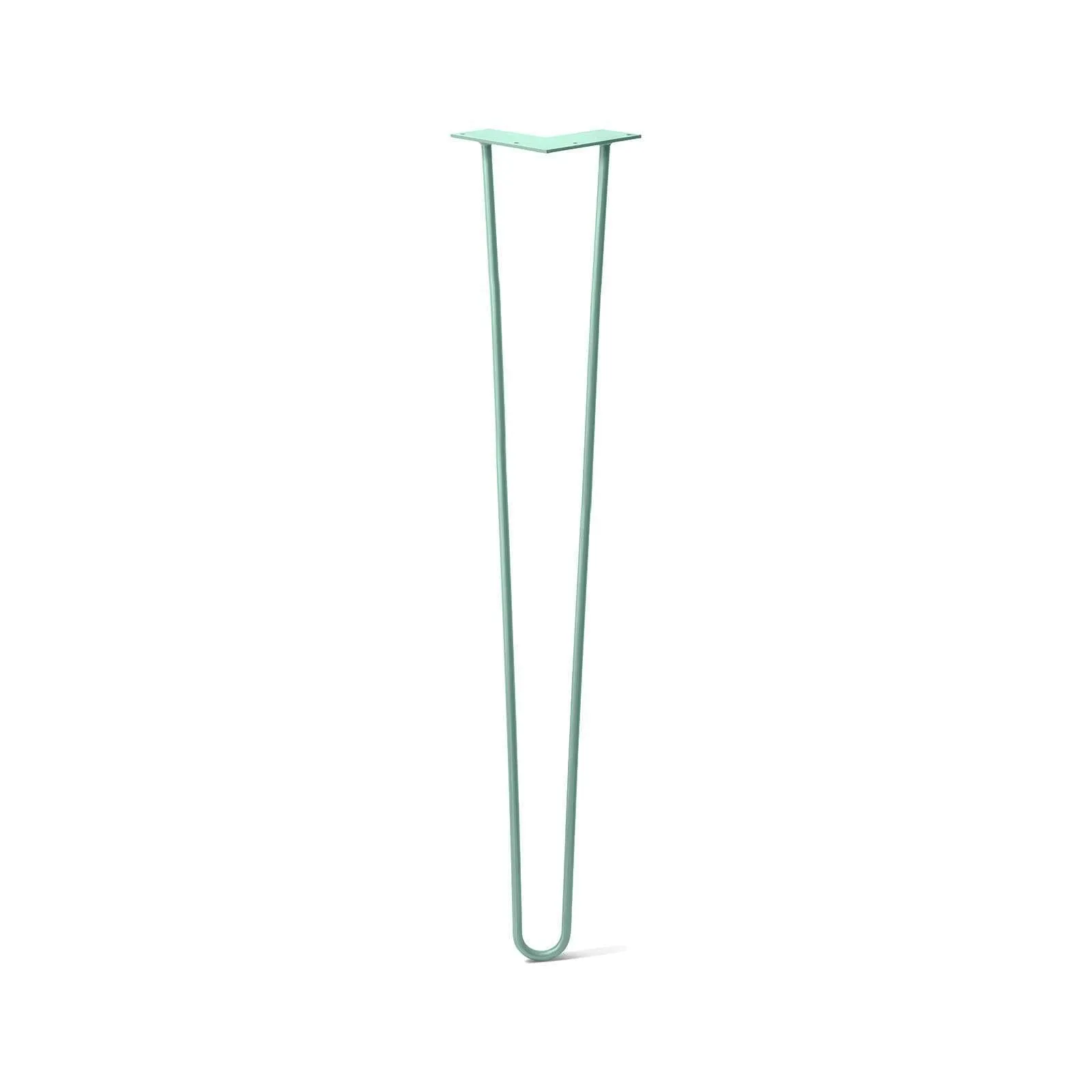 Hairpin Leg (Sold Separately), 2-Rod Design - Turquoise Powder Coated Finish