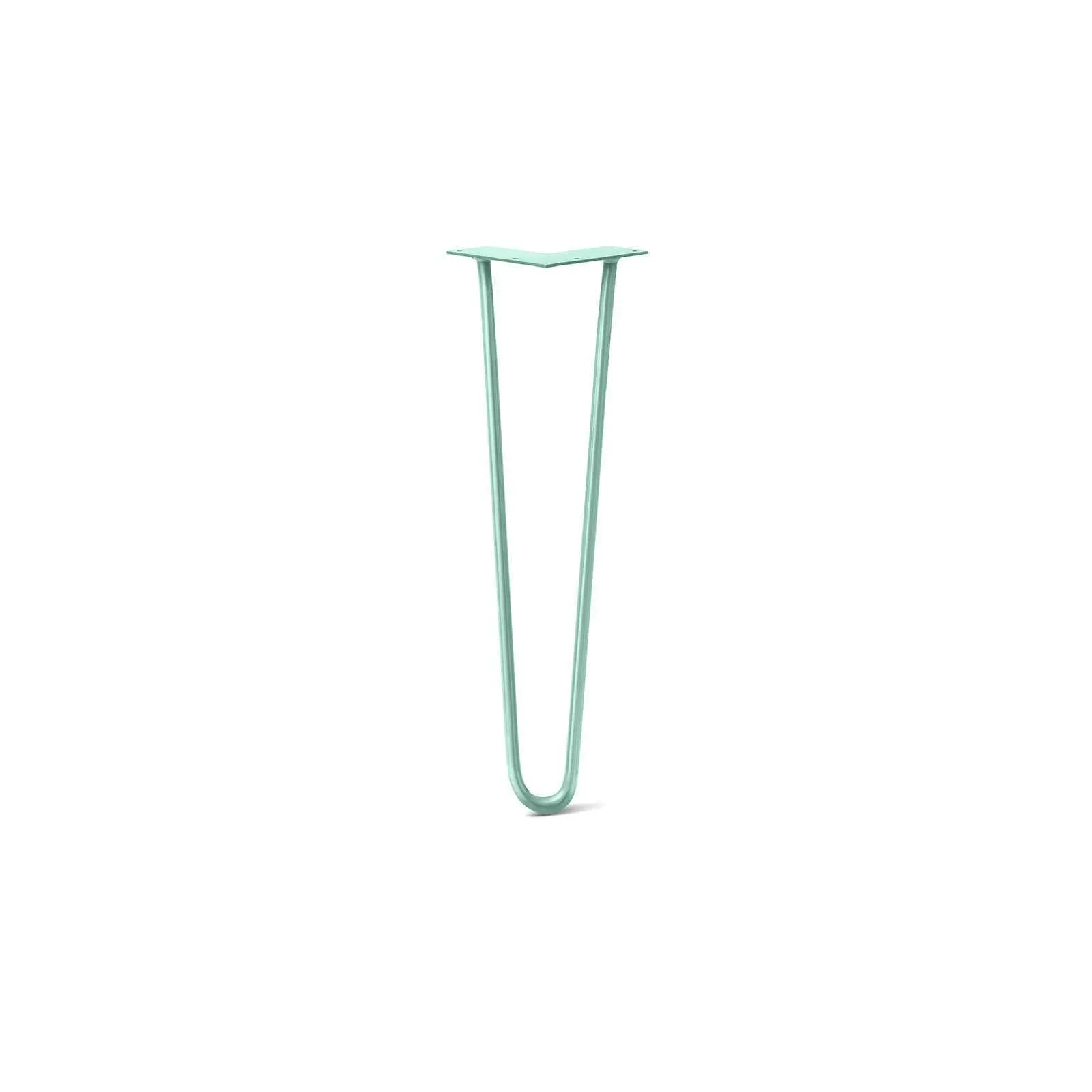 Hairpin Leg (Sold Separately), 2-Rod Design - Turquoise Powder Coated Finish