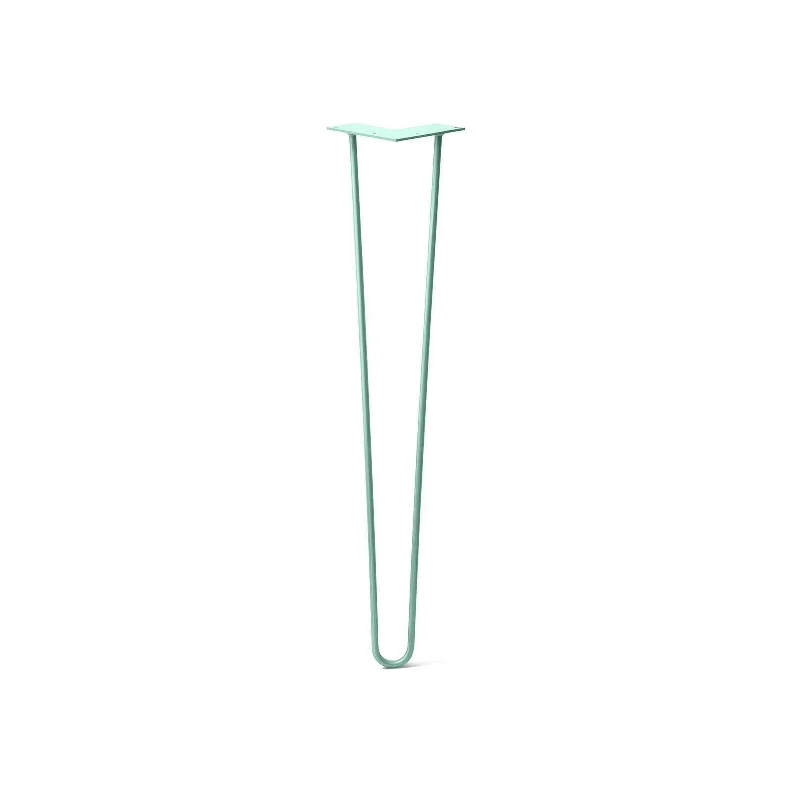 Hairpin Leg (Sold Separately), 2-Rod Design - Turquoise Powder Coated Finish