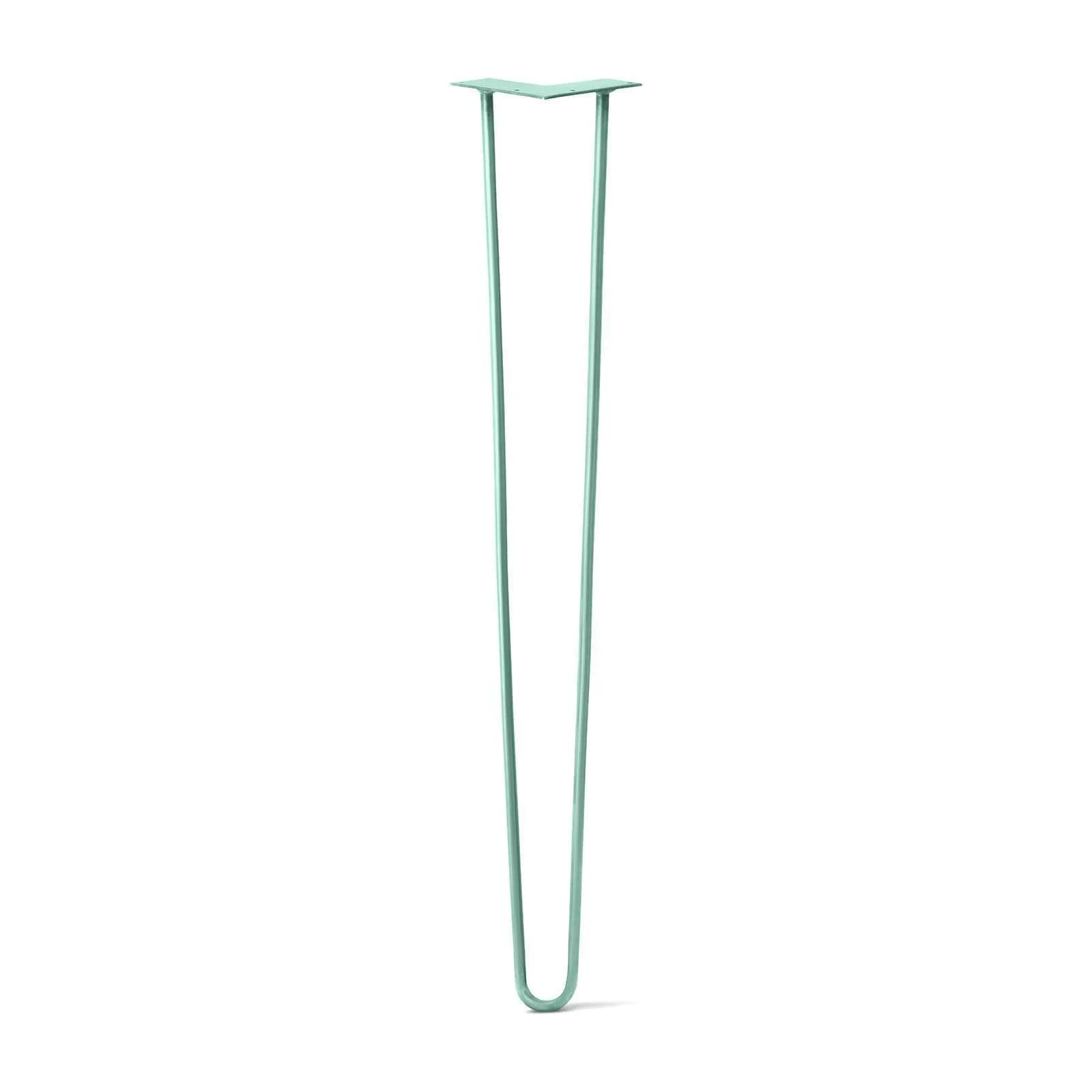 Hairpin Leg (Sold Separately), 2-Rod Design - Turquoise Powder Coated Finish