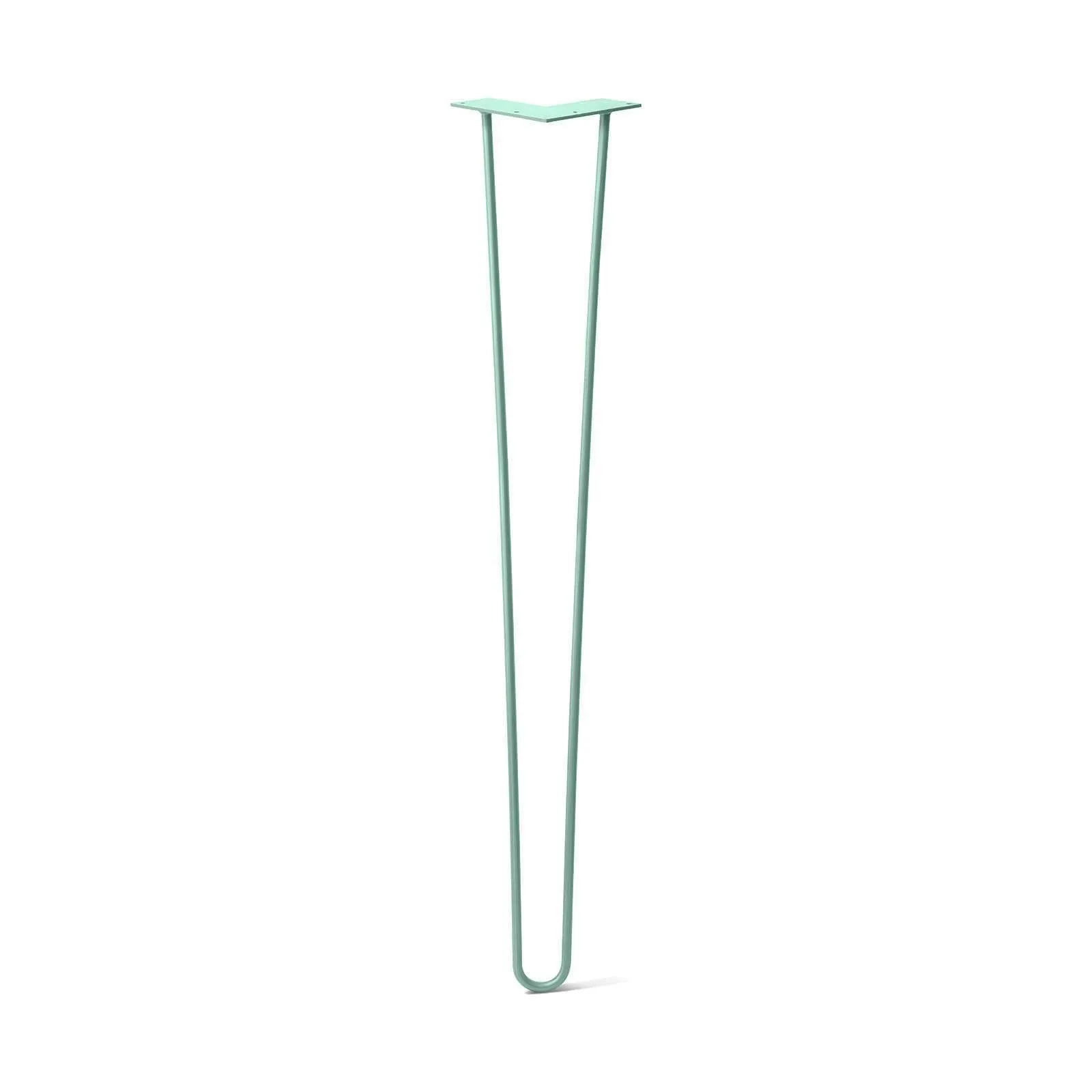 Hairpin Leg (Sold Separately), 2-Rod Design - Turquoise Powder Coated Finish