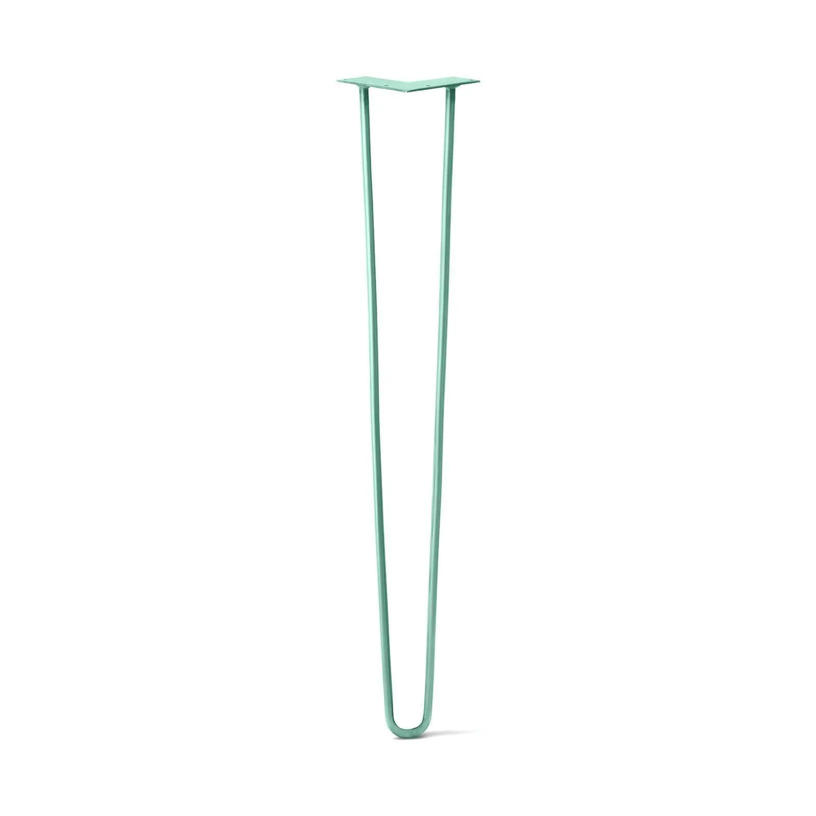 Hairpin Leg (Sold Separately), 2-Rod Design - Turquoise Powder Coated Finish