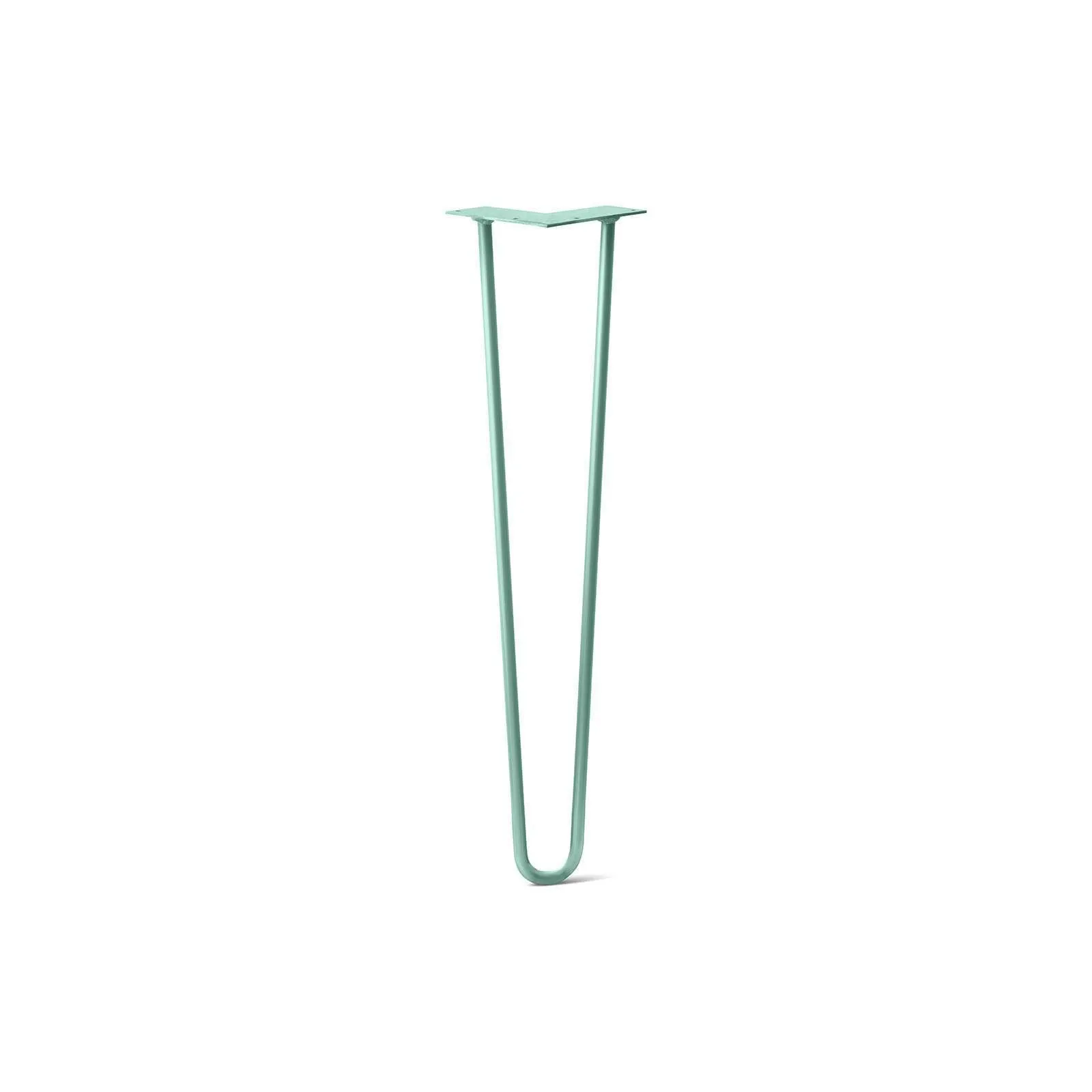 Hairpin Leg (Sold Separately), 2-Rod Design - Turquoise Powder Coated Finish