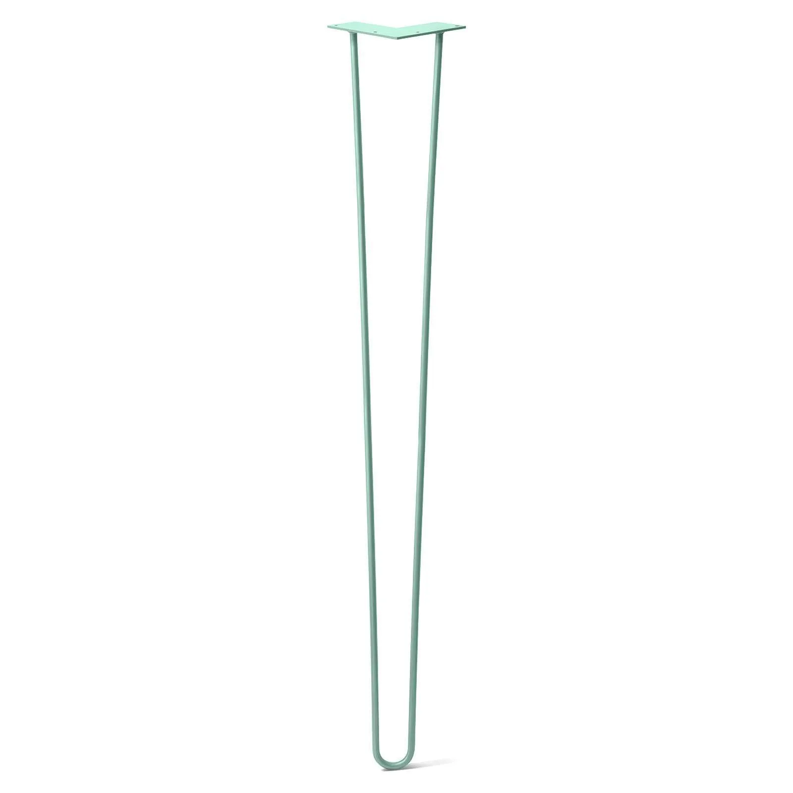 Hairpin Leg (Sold Separately), 2-Rod Design - Turquoise Powder Coated Finish