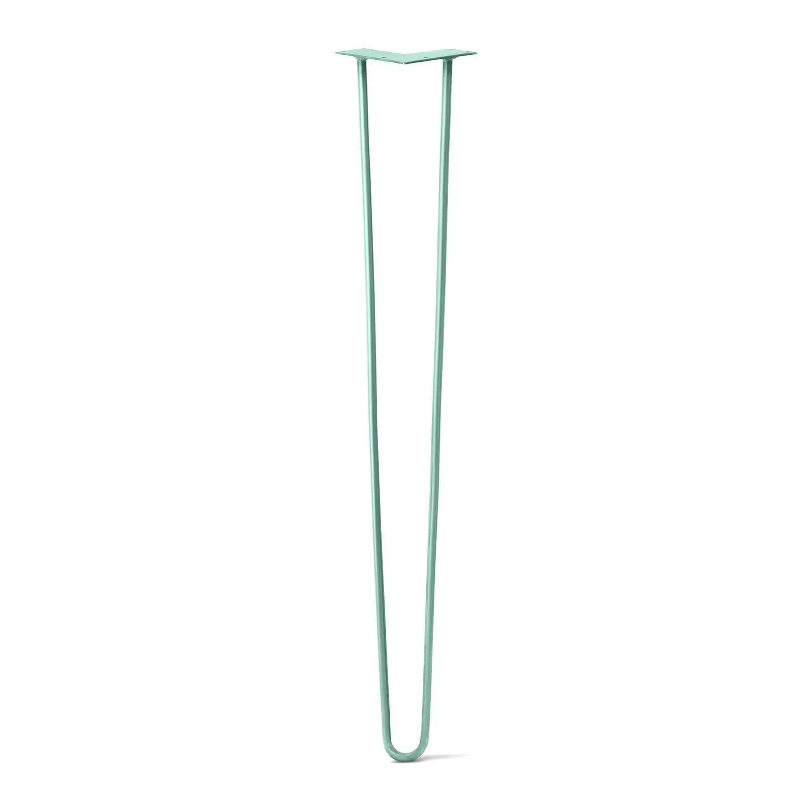 Hairpin Leg (Sold Separately), 2-Rod Design - Turquoise Powder Coated Finish