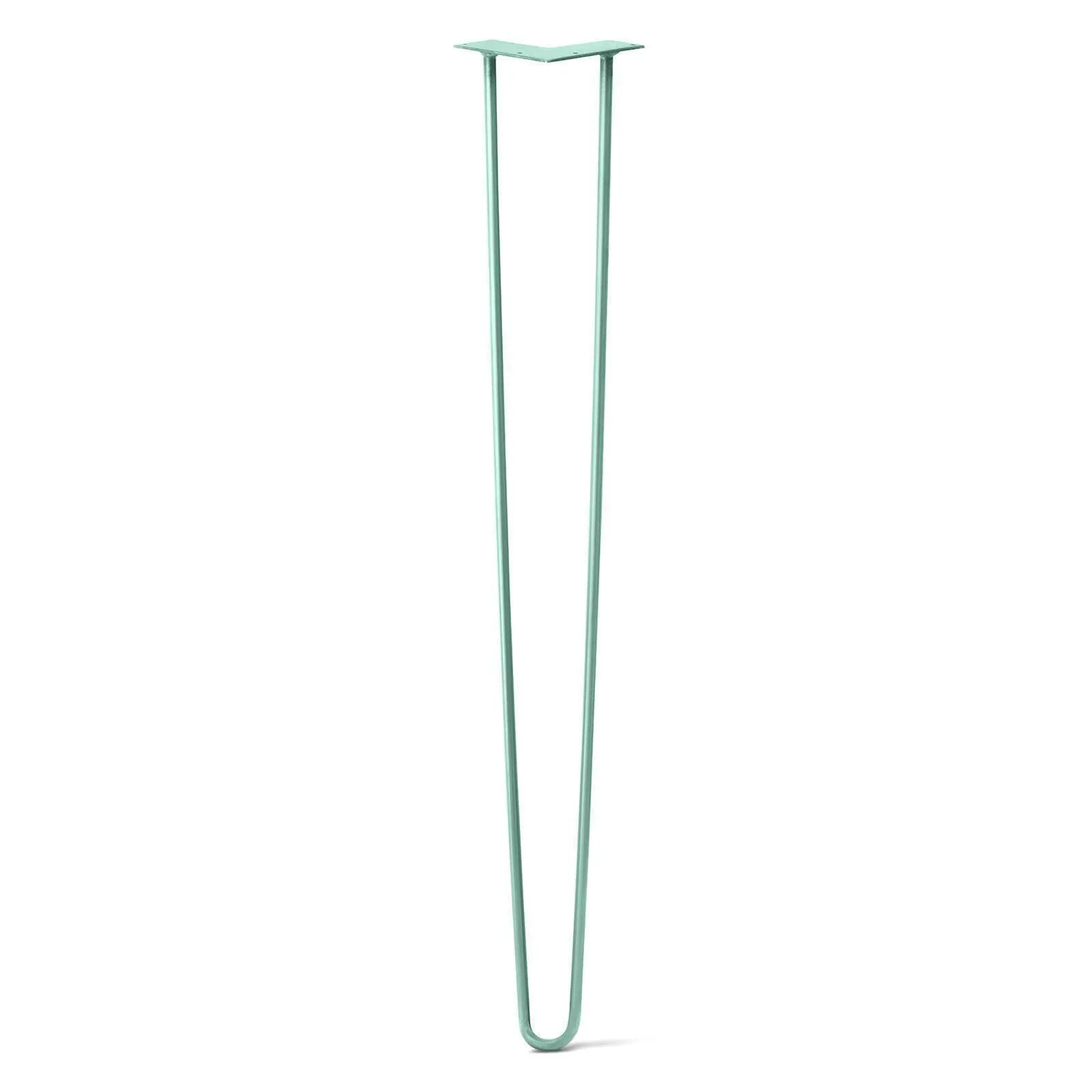 Hairpin Leg (Sold Separately), 2-Rod Design - Turquoise Powder Coated Finish