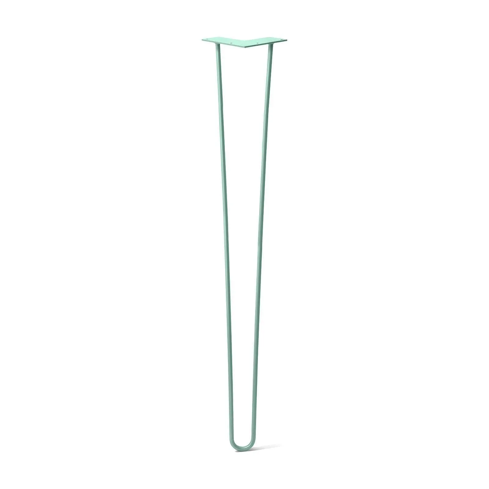 Hairpin Leg (Sold Separately), 2-Rod Design - Turquoise Powder Coated Finish