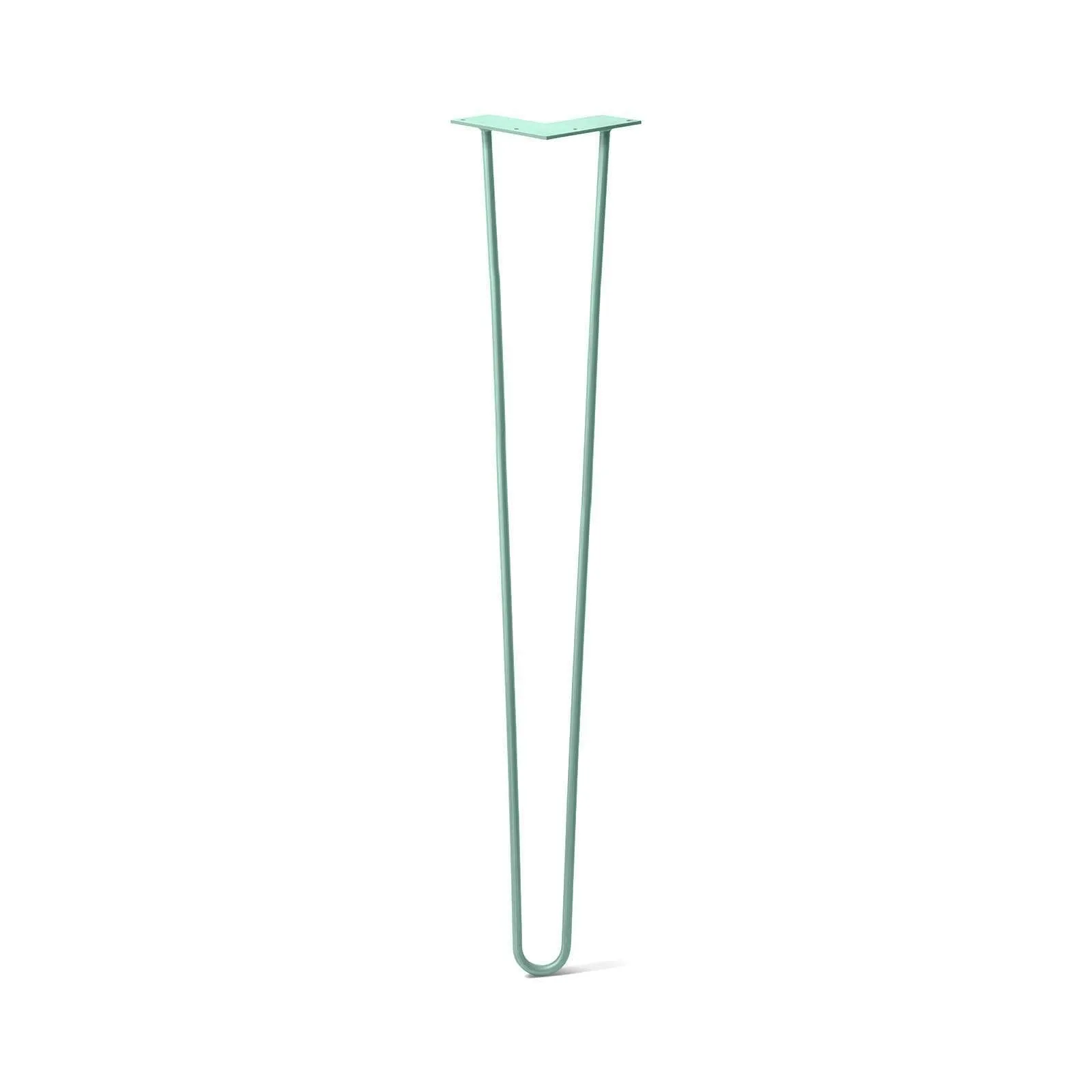 Hairpin Leg (Sold Separately), 2-Rod Design - Turquoise Powder Coated Finish