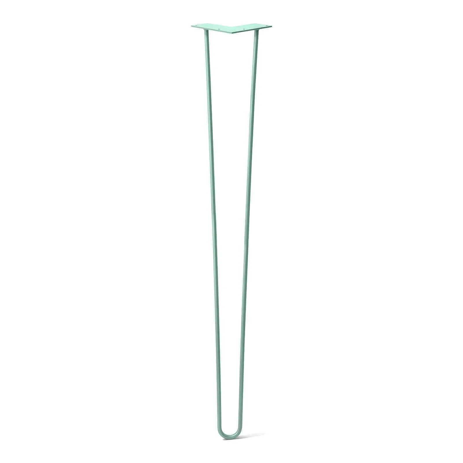 Hairpin Leg (Sold Separately), 2-Rod Design - Turquoise Powder Coated Finish