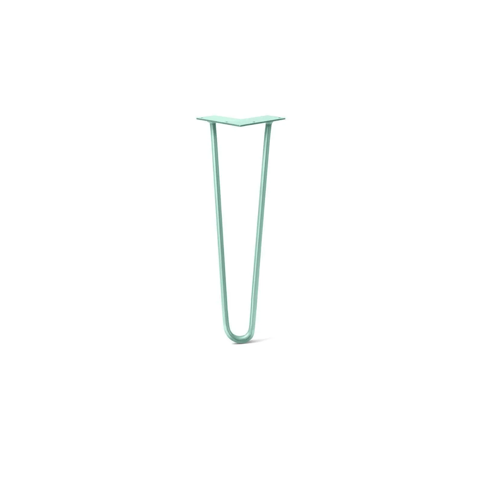 Hairpin Leg (Sold Separately), 2-Rod Design - Turquoise Powder Coated Finish