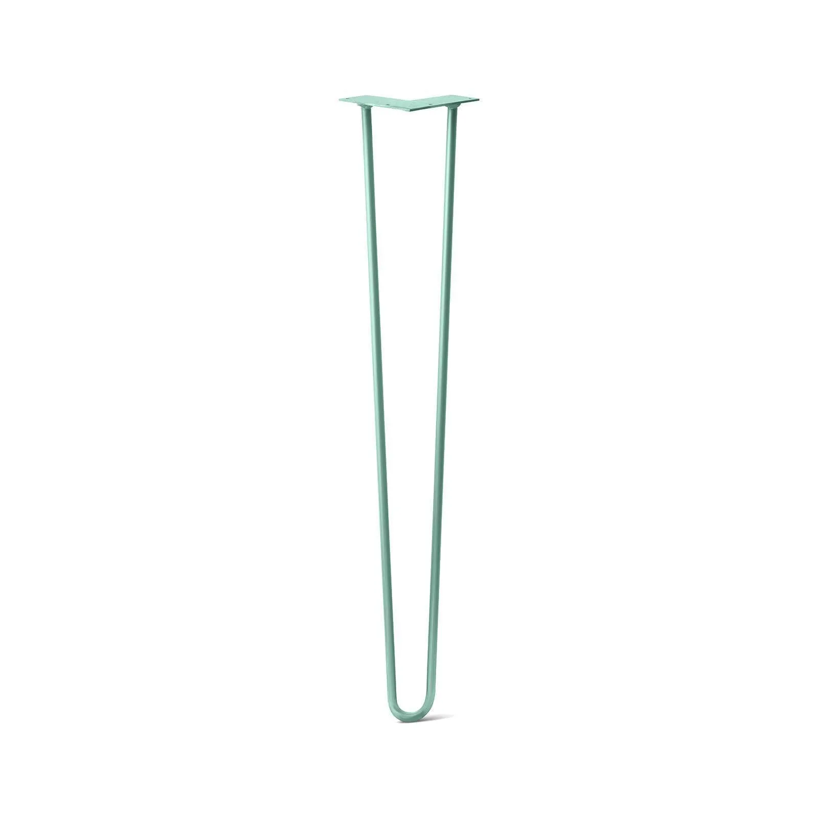 Hairpin Leg (Sold Separately), 2-Rod Design - Turquoise Powder Coated Finish