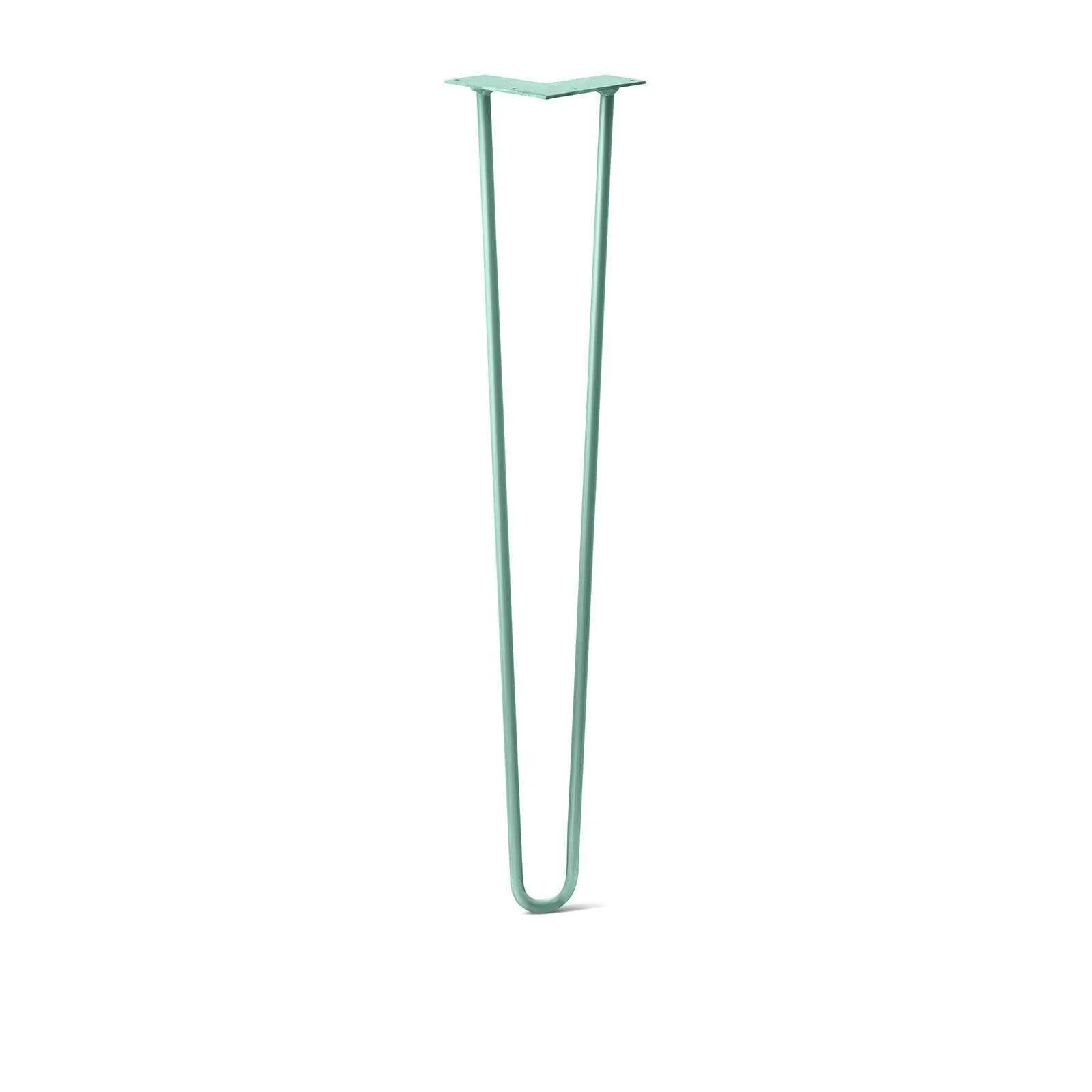 Hairpin Leg (Sold Separately), 2-Rod Design - Turquoise Powder Coated Finish