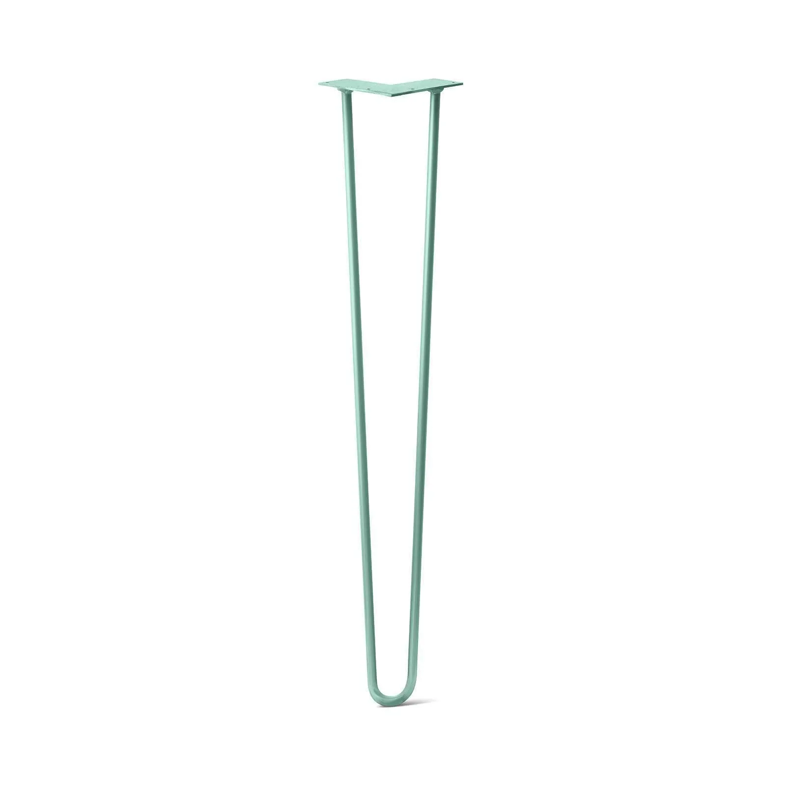 Hairpin Leg (Sold Separately), 2-Rod Design - Turquoise Powder Coated Finish