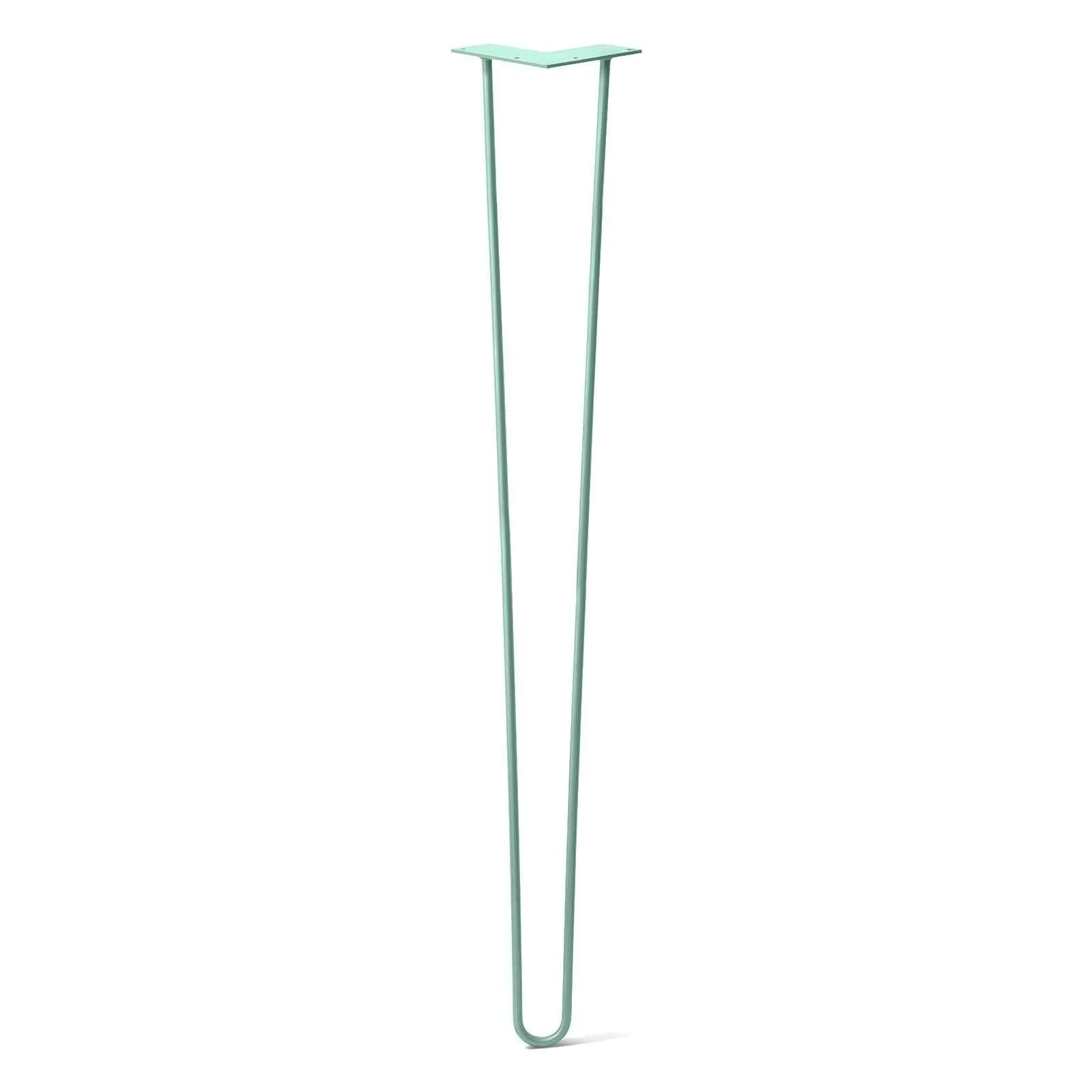 Hairpin Leg (Sold Separately), 2-Rod Design - Turquoise Powder Coated Finish