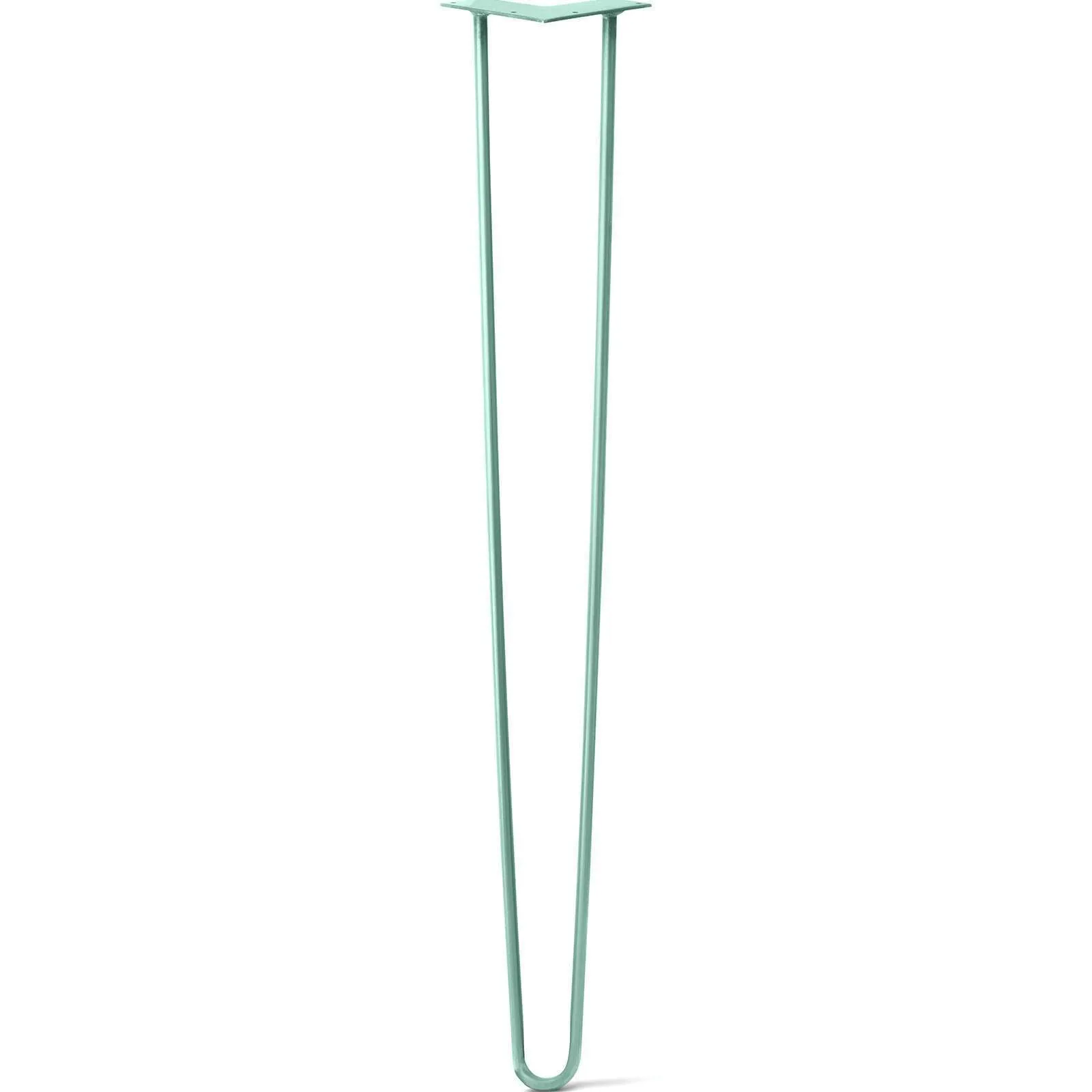 Hairpin Leg (Sold Separately), 2-Rod Design - Turquoise Powder Coated Finish