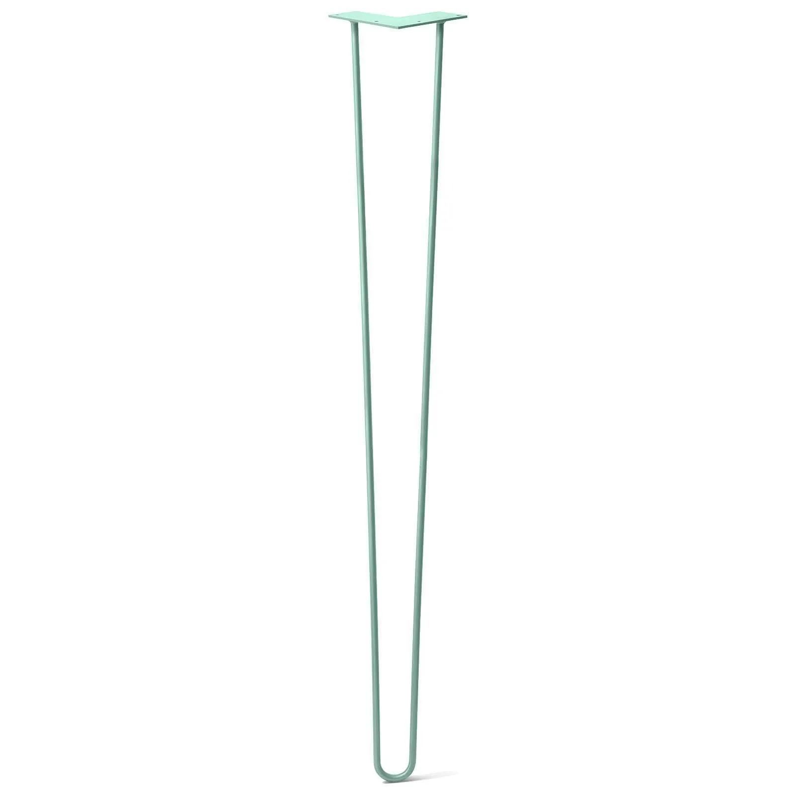 Hairpin Leg (Sold Separately), 2-Rod Design - Turquoise Powder Coated Finish