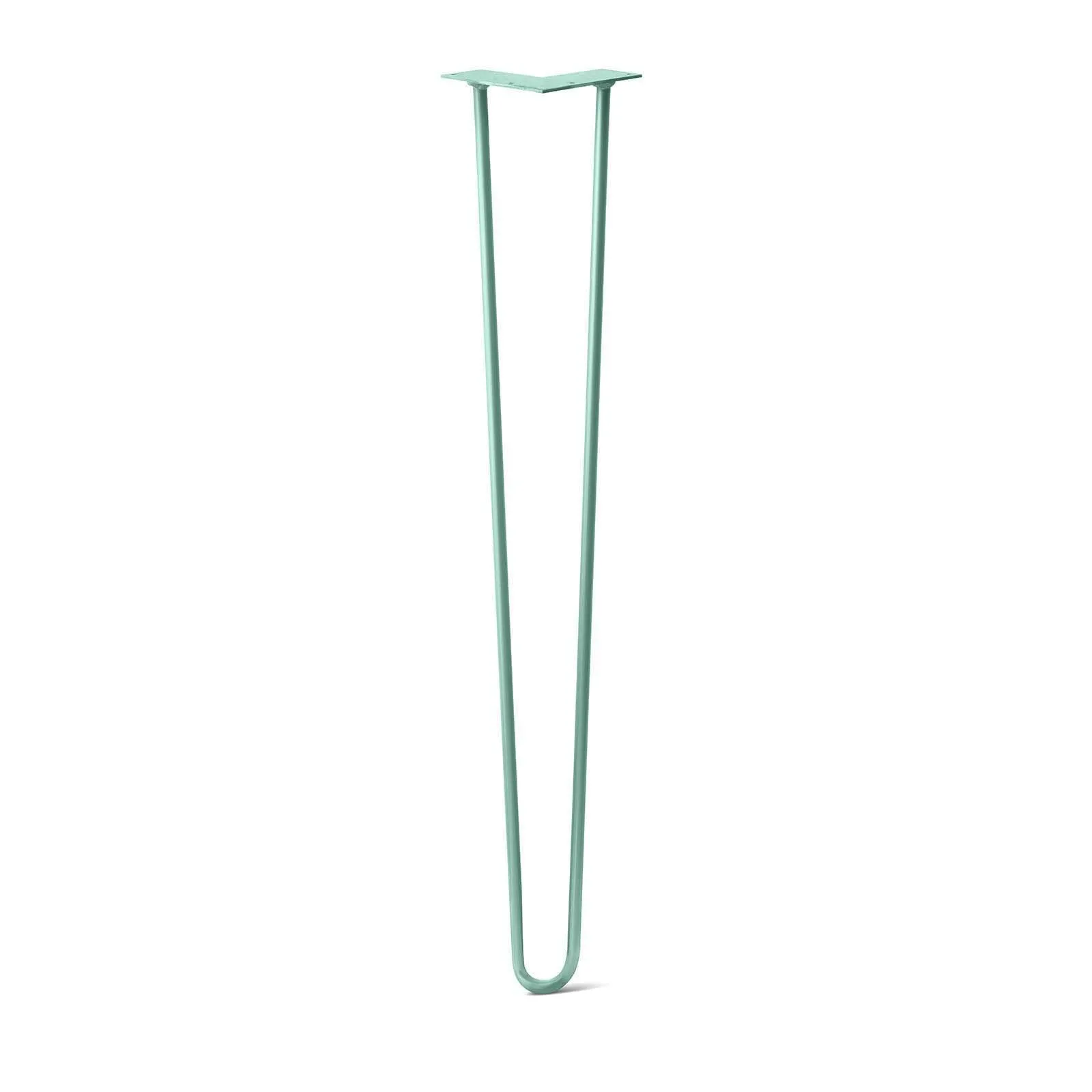 Hairpin Leg (Sold Separately), 2-Rod Design - Turquoise Powder Coated Finish