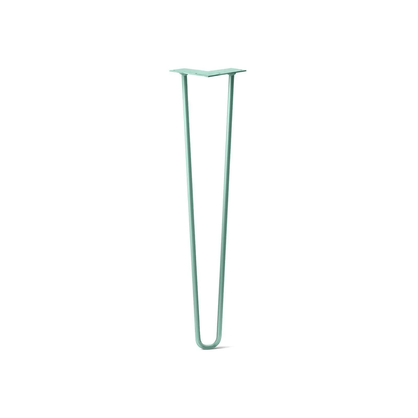 Hairpin Leg (Sold Separately), 2-Rod Design - Turquoise Powder Coated Finish