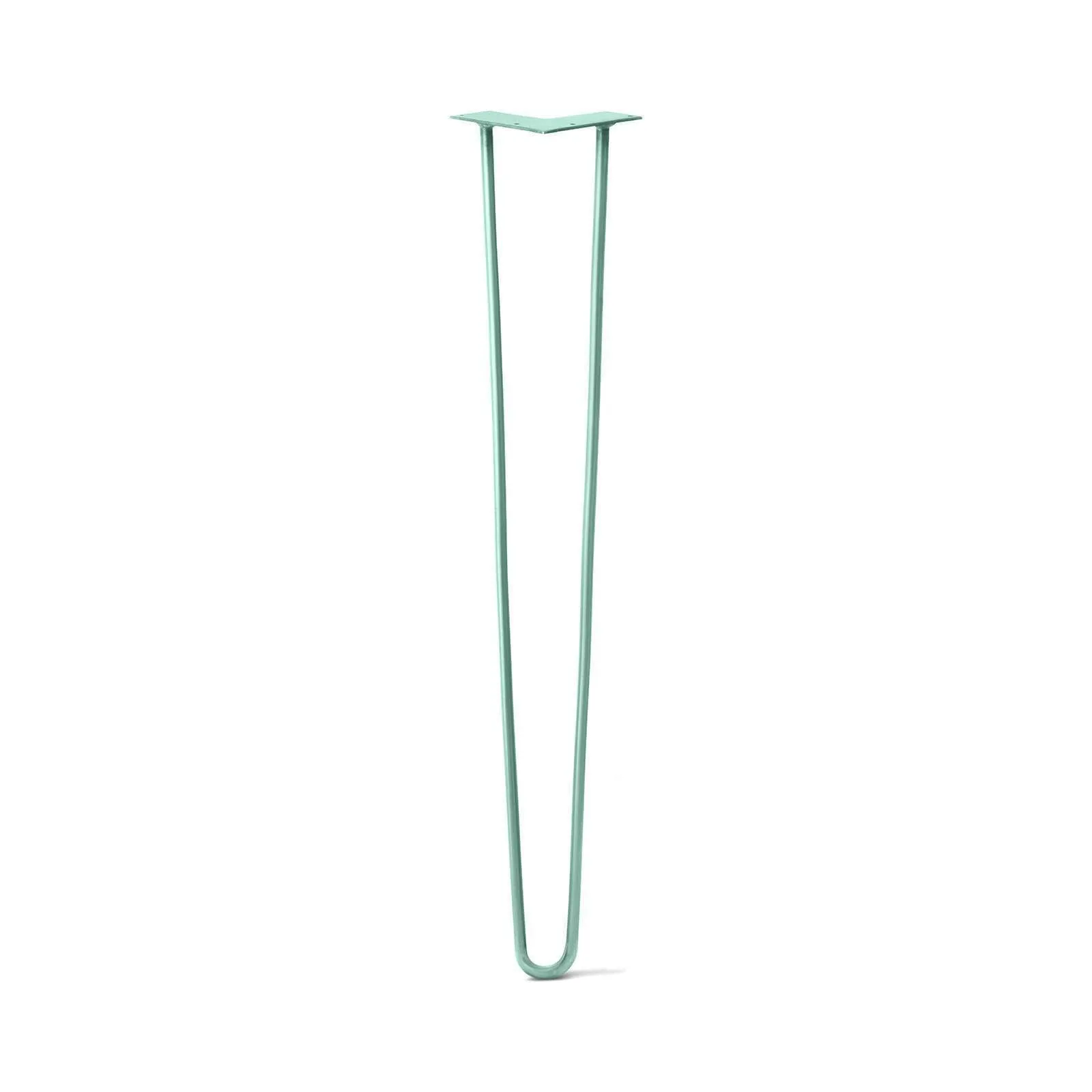 Hairpin Leg (Sold Separately), 2-Rod Design - Turquoise Powder Coated Finish