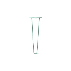 Hairpin Leg (Sold Separately), 2-Rod Design - Turquoise Powder Coated Finish