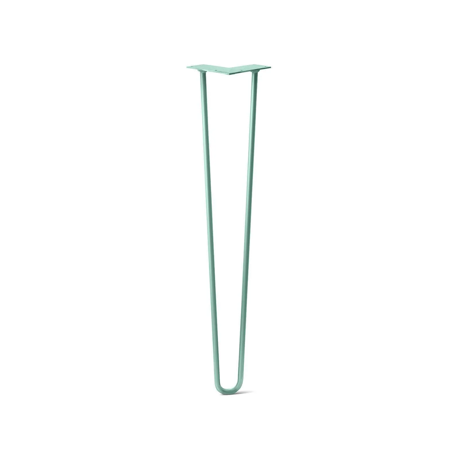 Hairpin Leg (Sold Separately), 2-Rod Design - Turquoise Powder Coated Finish