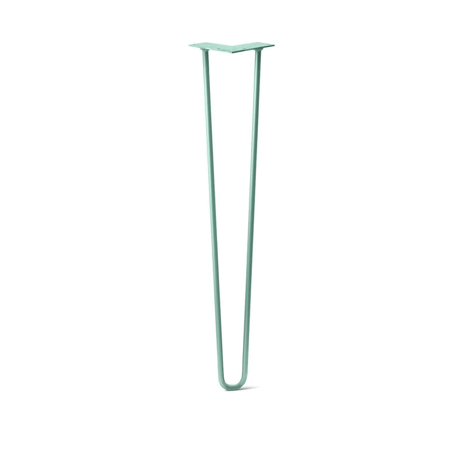 Hairpin Leg (Sold Separately), 2-Rod Design - Turquoise Powder Coated Finish