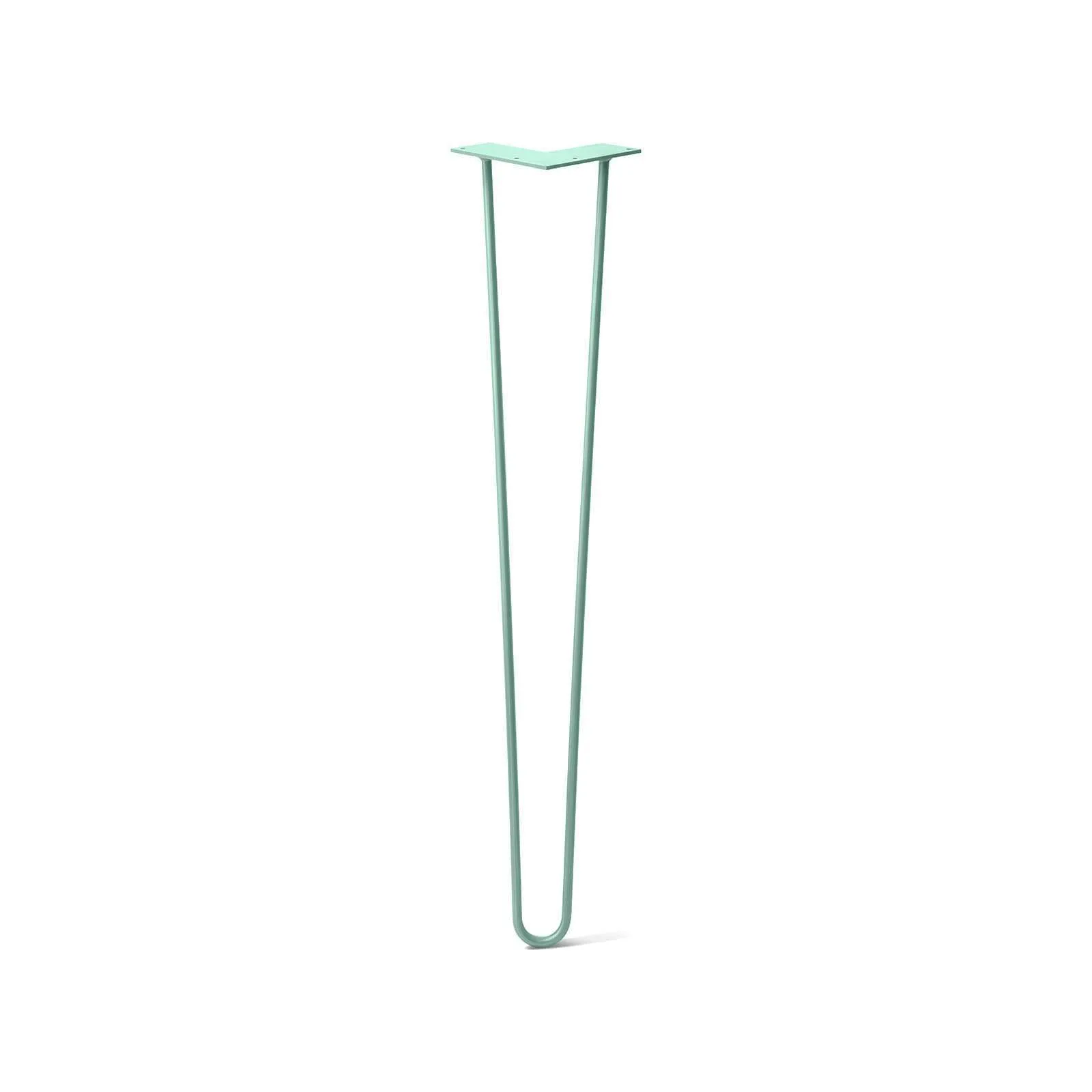 Hairpin Leg (Sold Separately), 2-Rod Design - Turquoise Powder Coated Finish