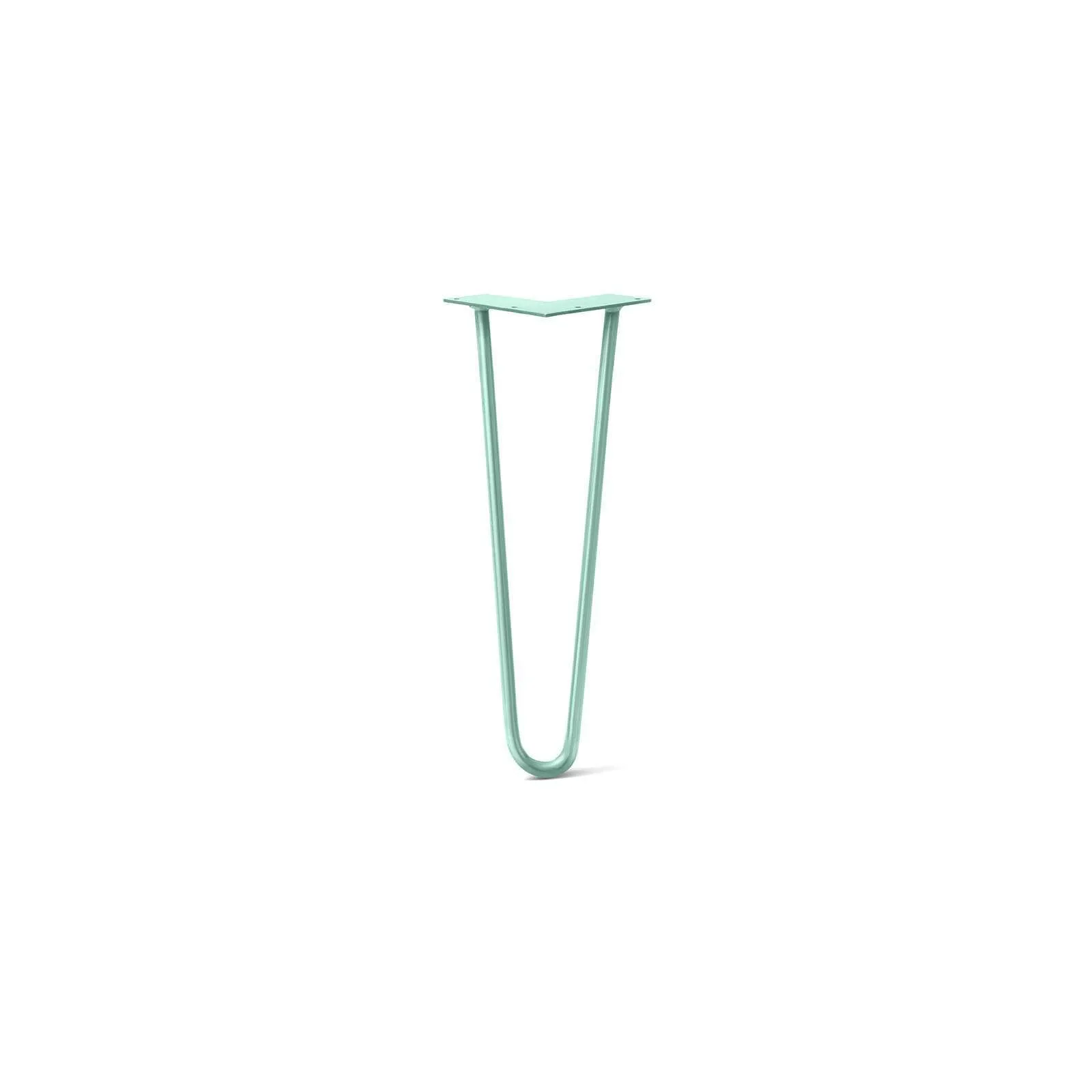 Hairpin Leg (Sold Separately), 2-Rod Design - Turquoise Powder Coated Finish