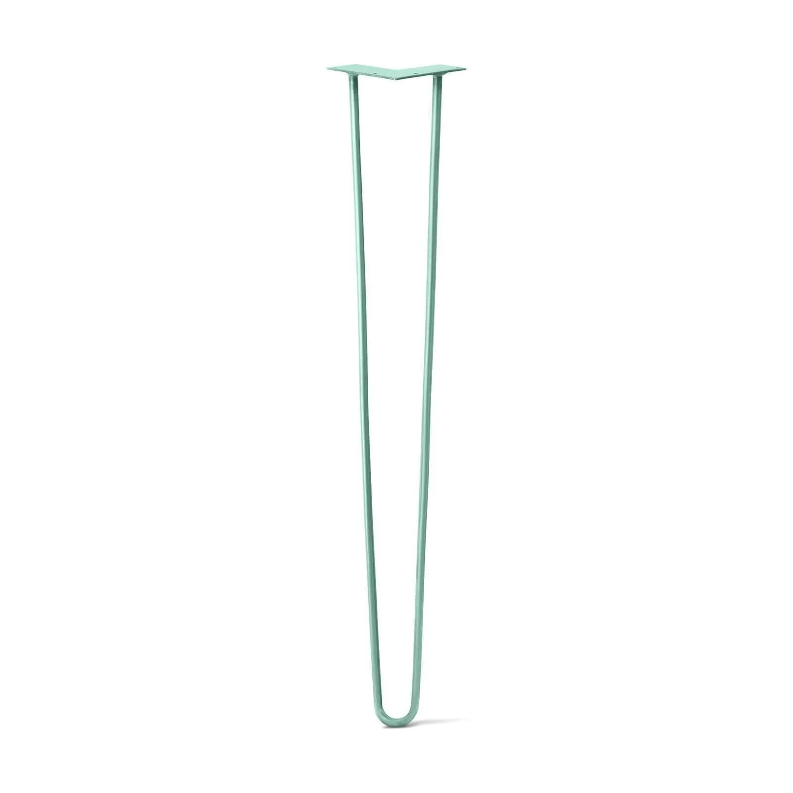 Hairpin Leg (Sold Separately), 2-Rod Design - Turquoise Powder Coated Finish