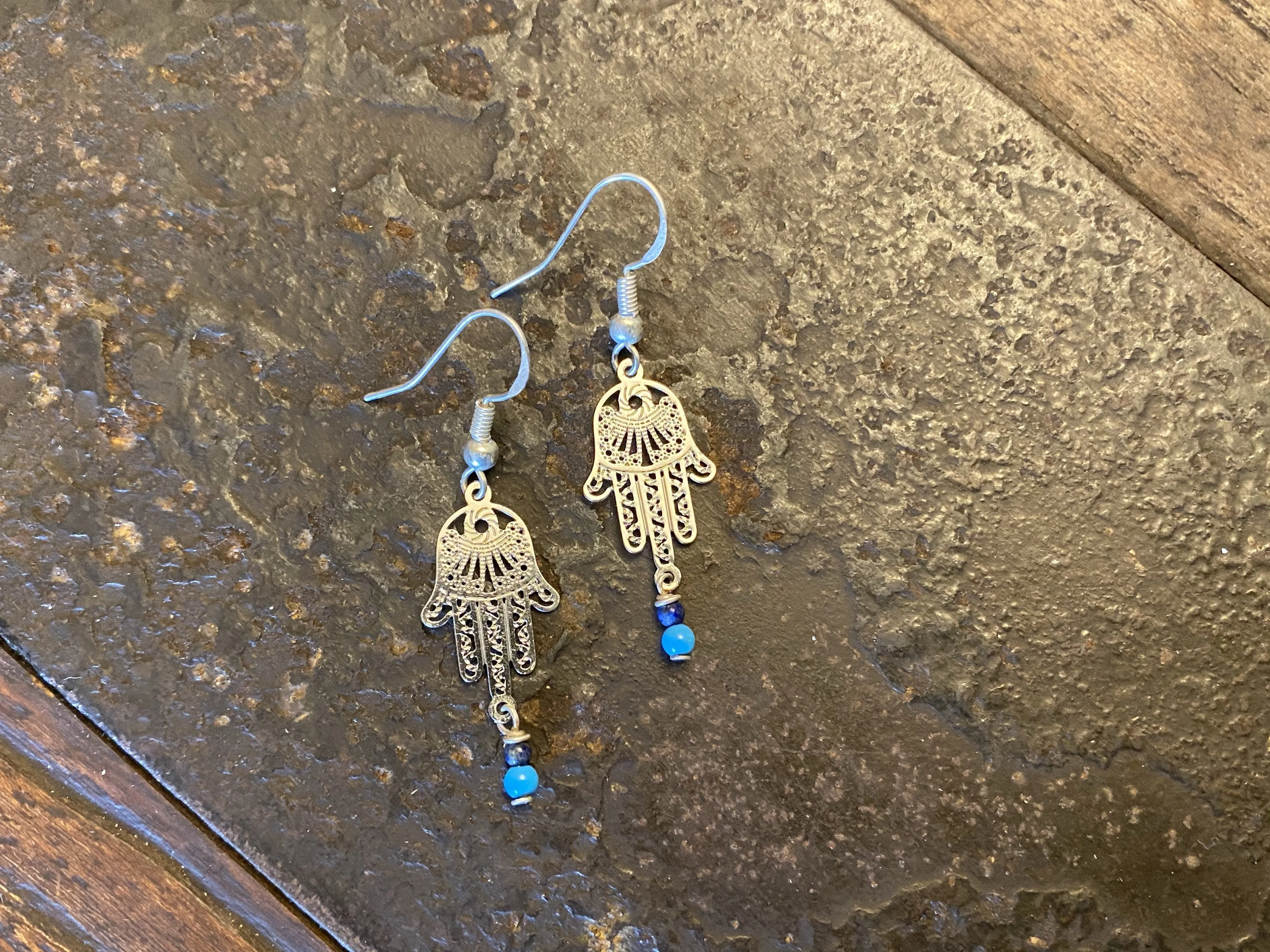 Hamsa Drop Earrings