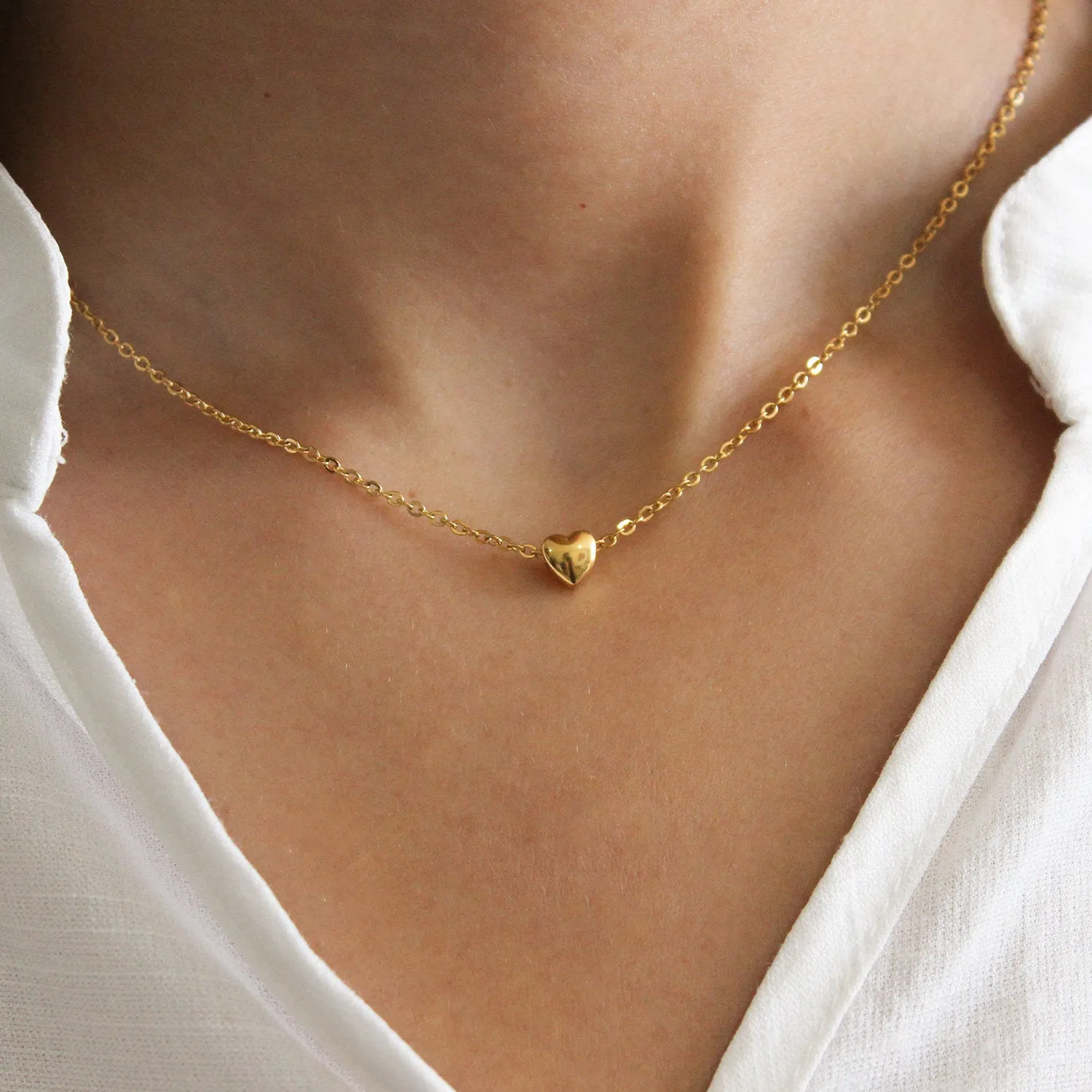 Heart Necklace (Gold-Plated)